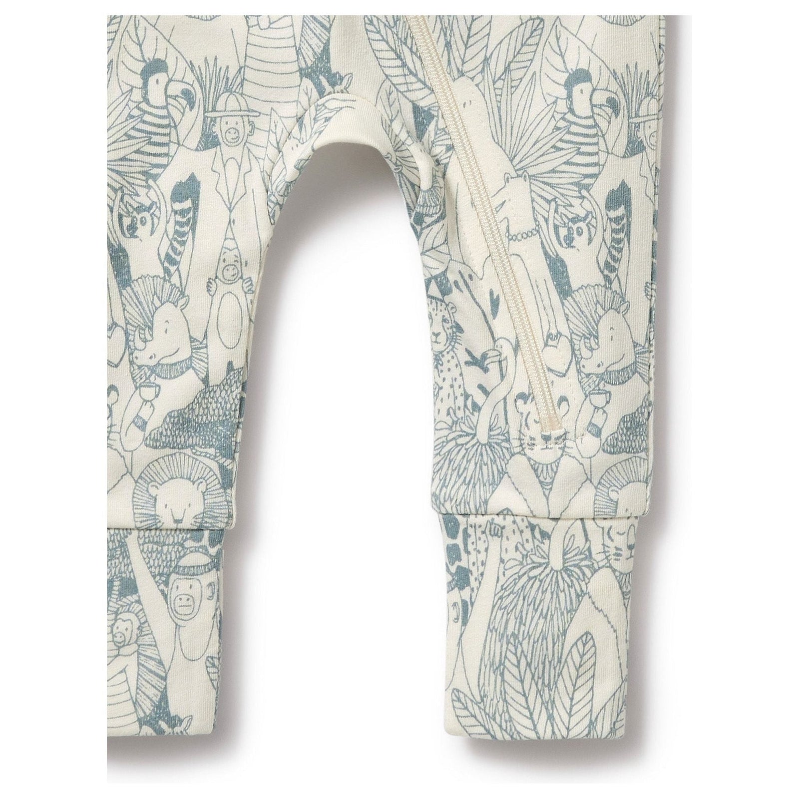 Hello Friends Organic Zipsuit with Feet