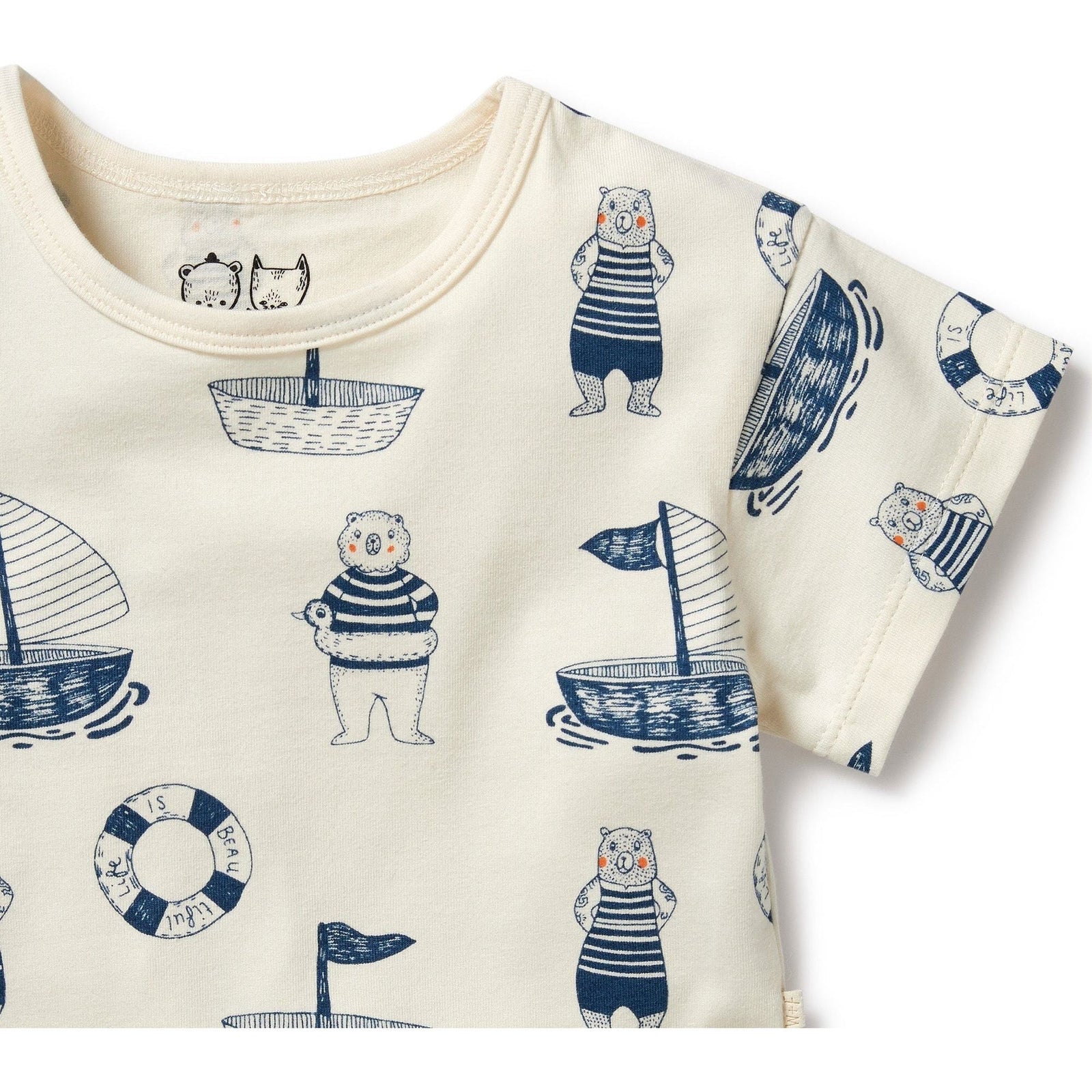 Nautical Bear Organic Tee