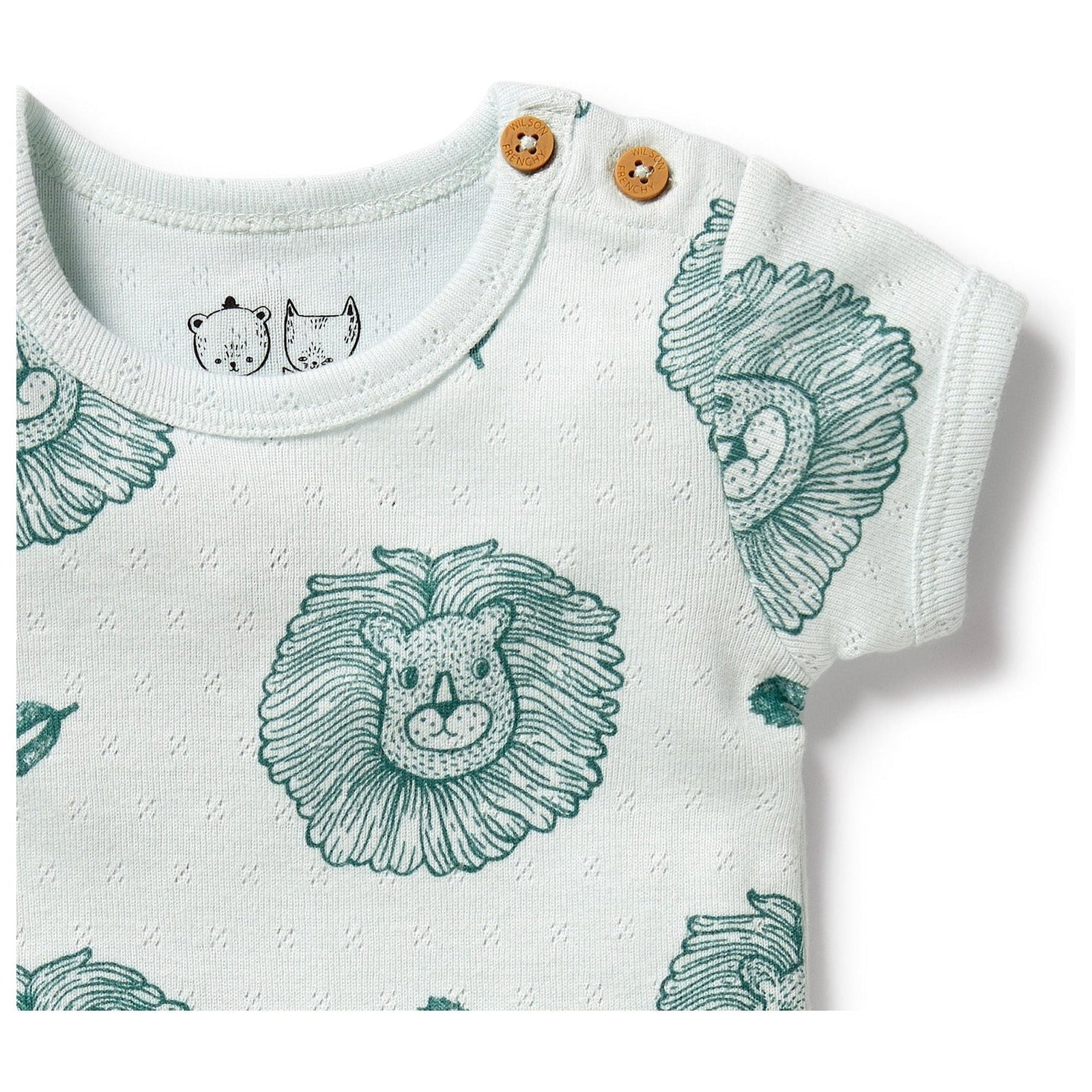 Little Lion Organic Pointelle Bodysuit