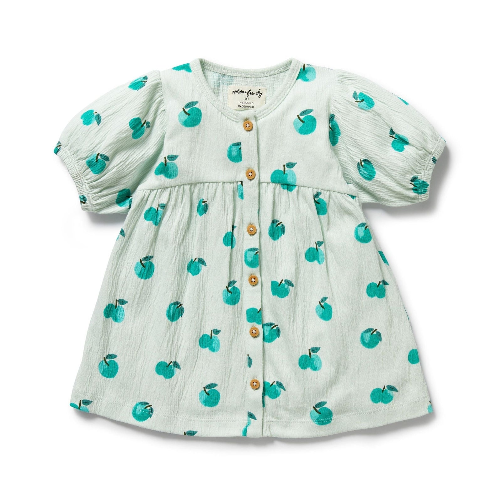 Apple Papple Organic Button Dress