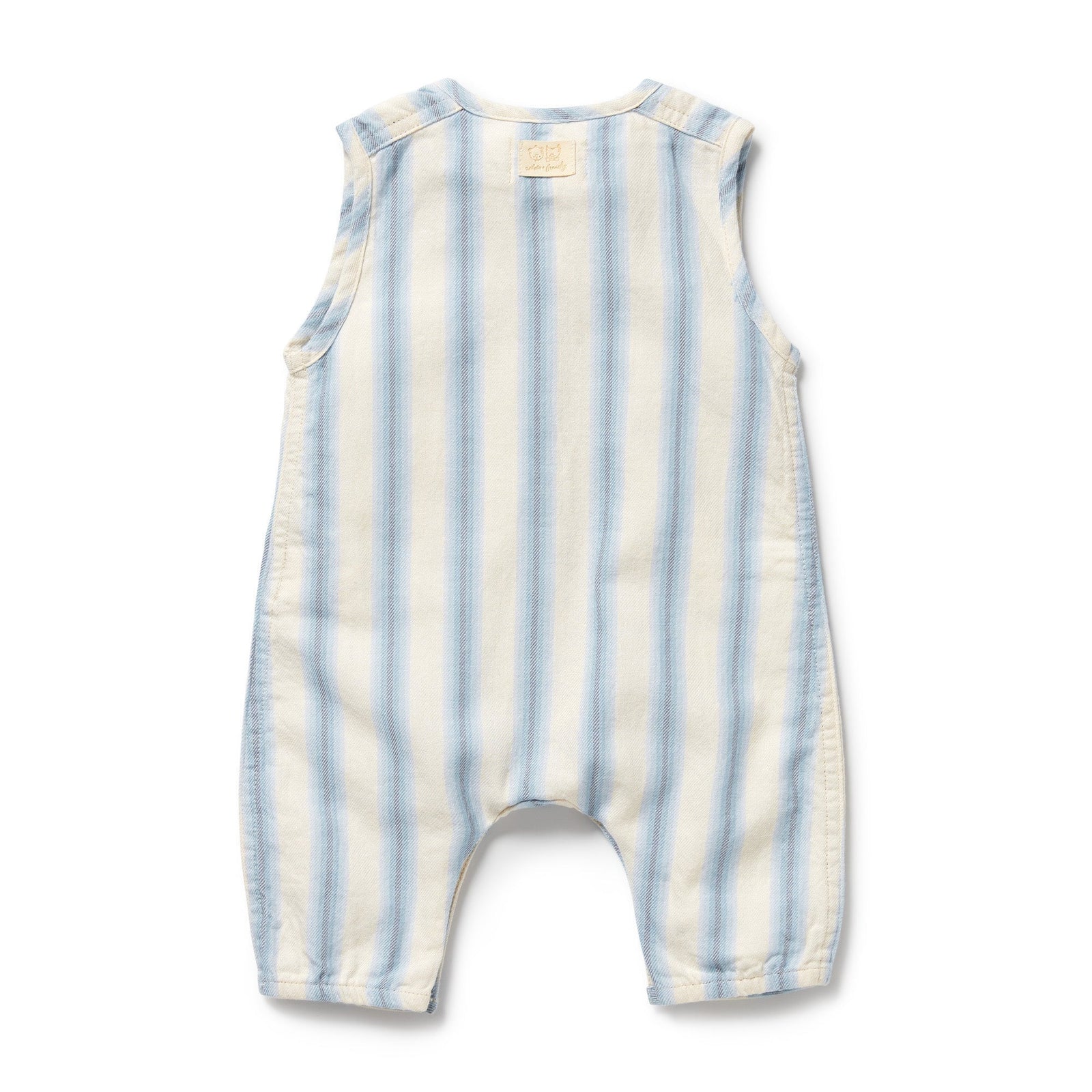 Deep Blue Stripe Organic Growsuit