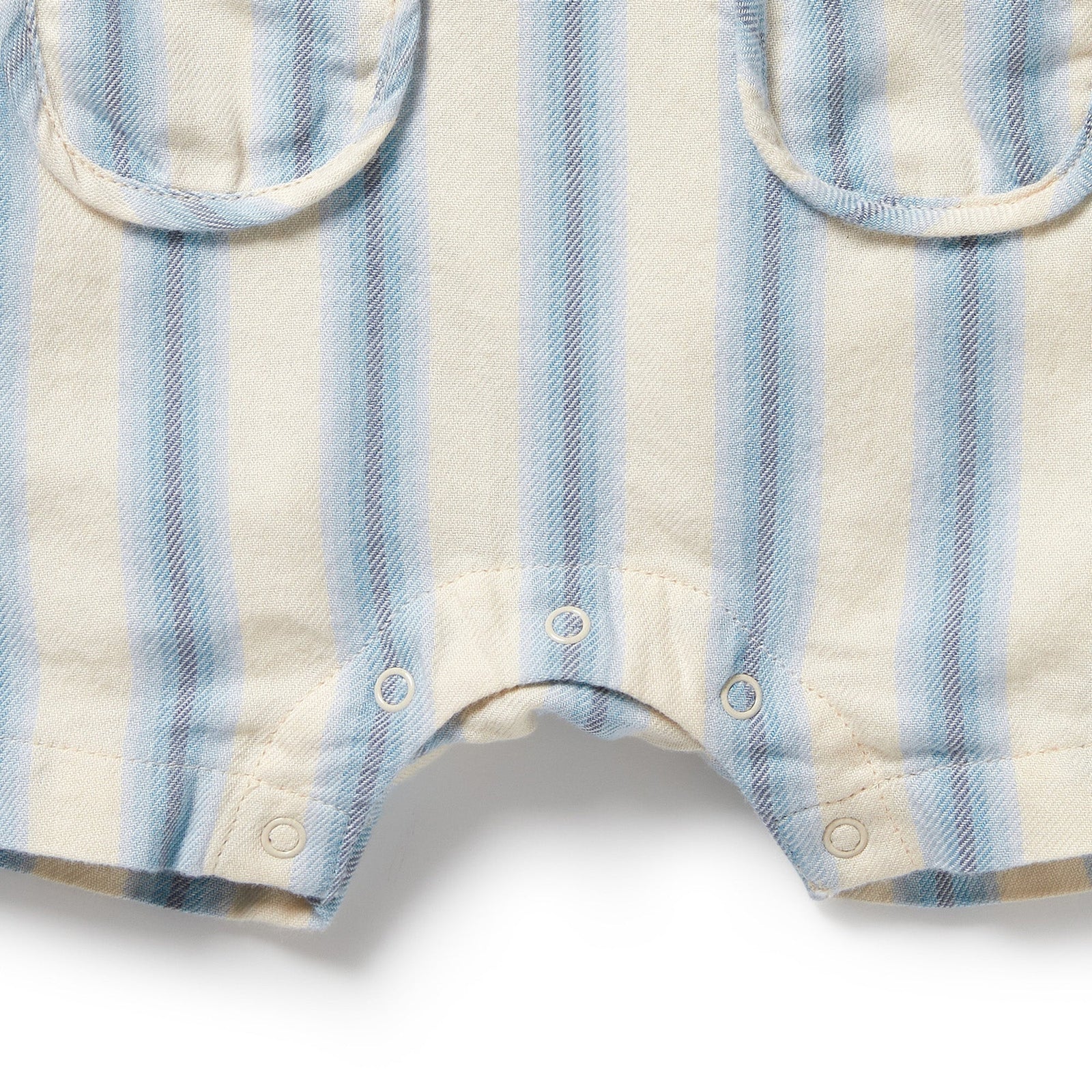 Deep Blue Stripe Organic Overall