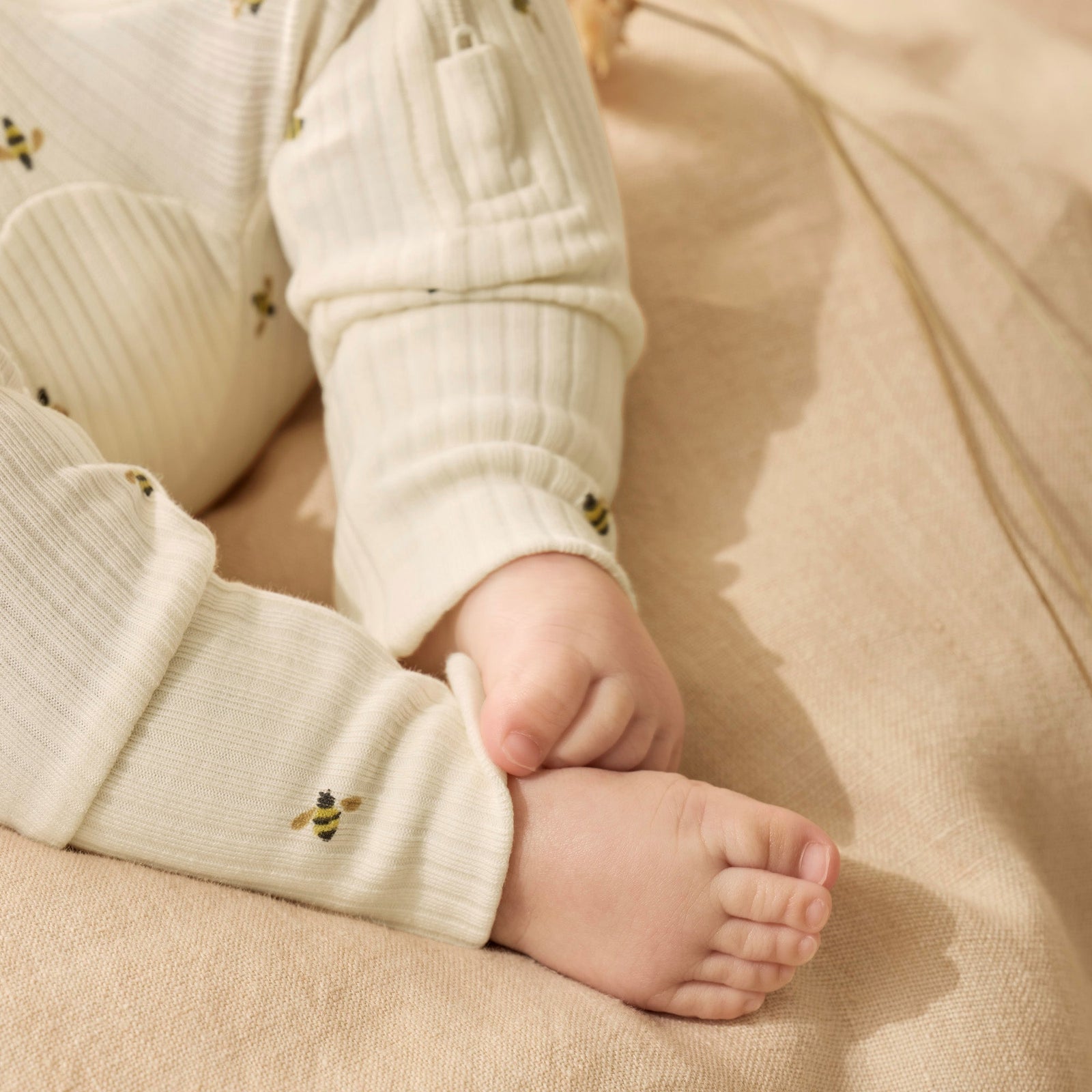 Bee Mine Organic Zipsuit with Feet