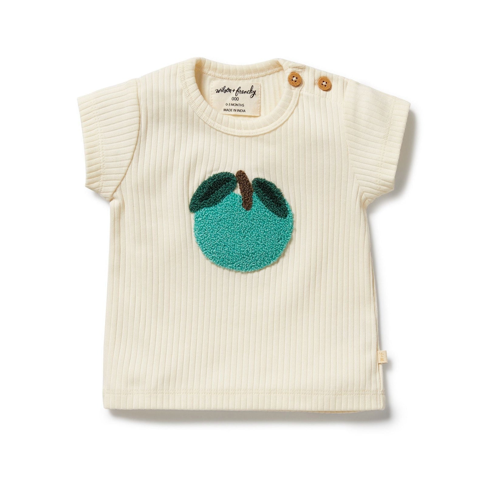 Apple Papple Embroidered Organic Tee