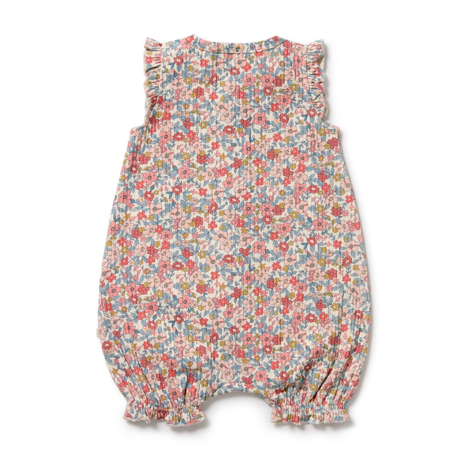 Summer Bloom Organic Ruffle Zipsuit