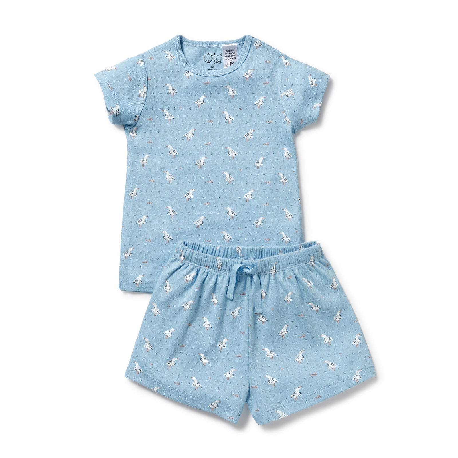 Sunny Seagulls Organic Pointelle Pyjamas