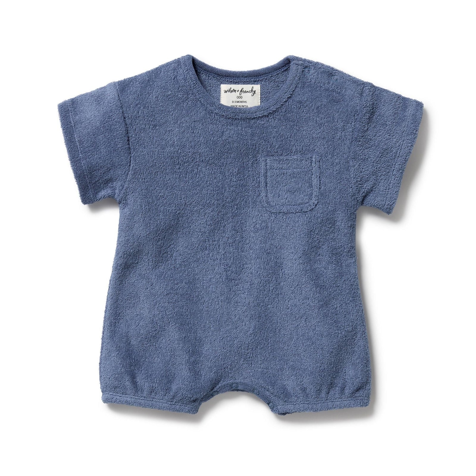 Deep Blue Organic Terry Growsuit