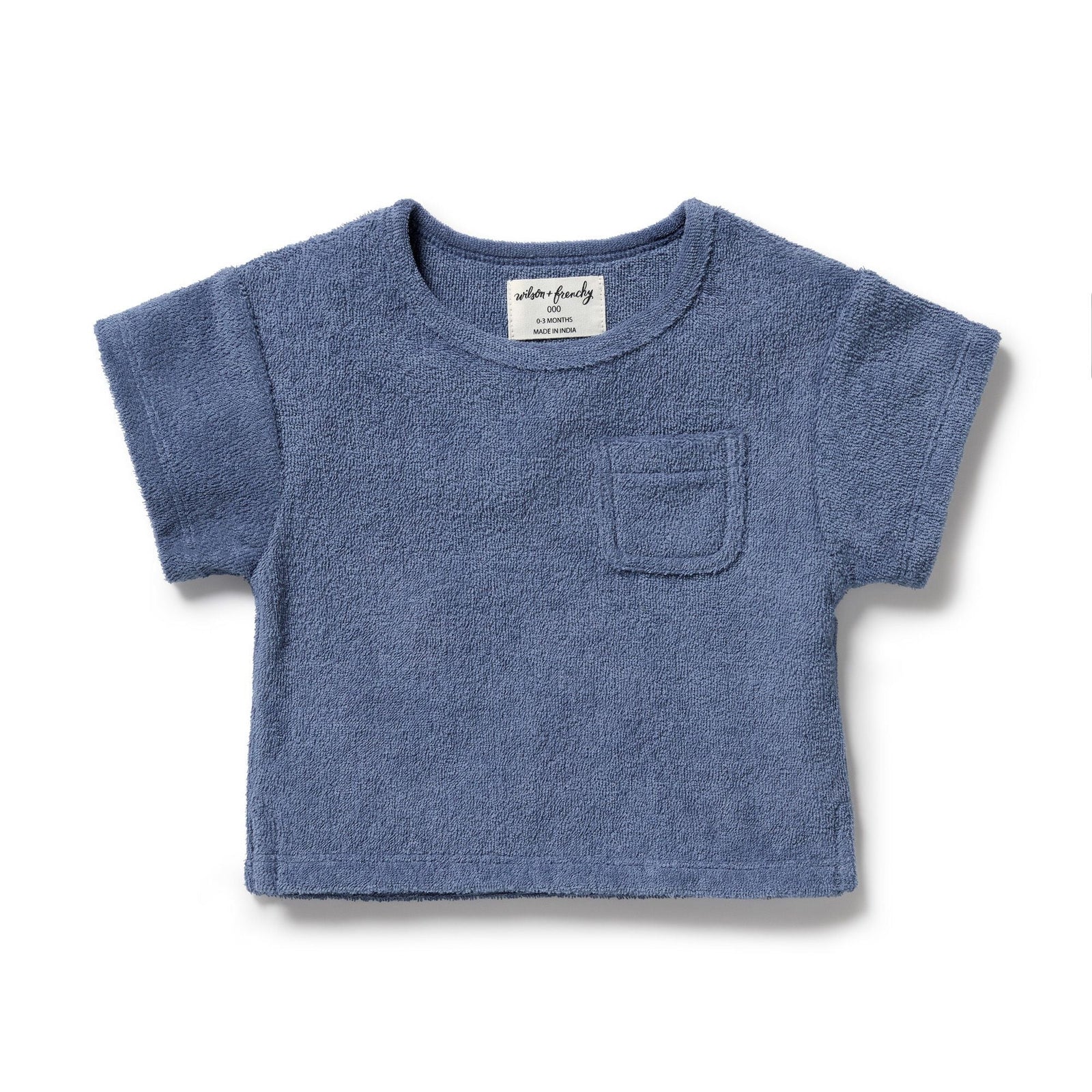Deep Blue Organic Terry Tee