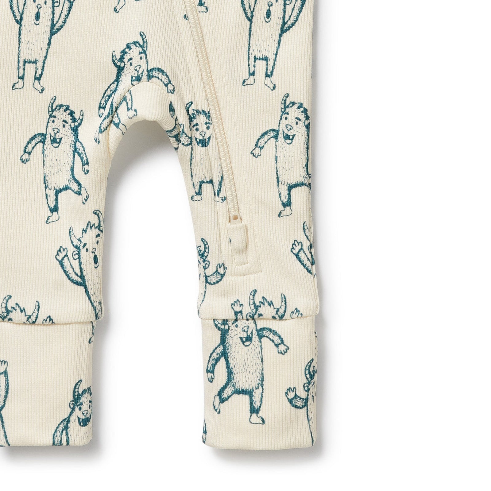 Yeti Organic Zipsuit with Feet