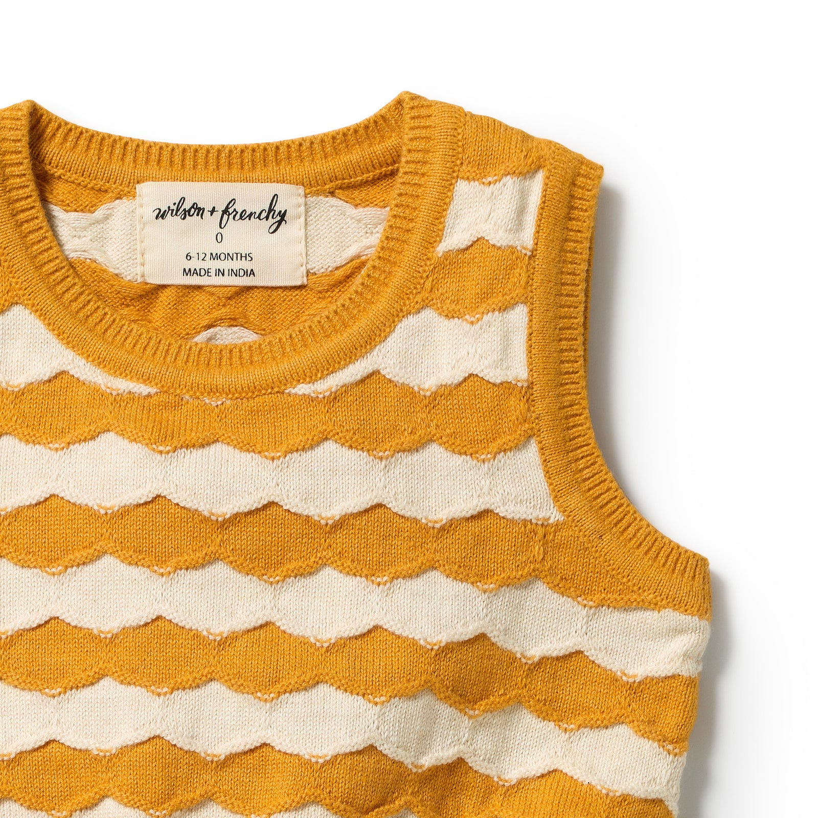 Marmalade Organic Knitted Chevron Bodysuit