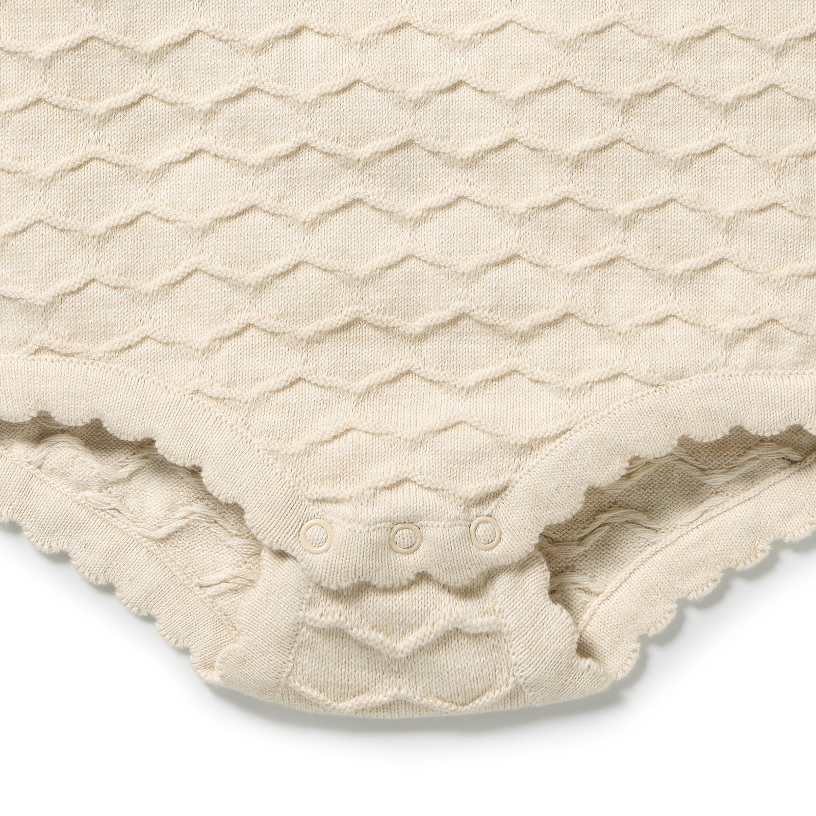 Milk Cloud Organic Knitted Chevron Bodysuit