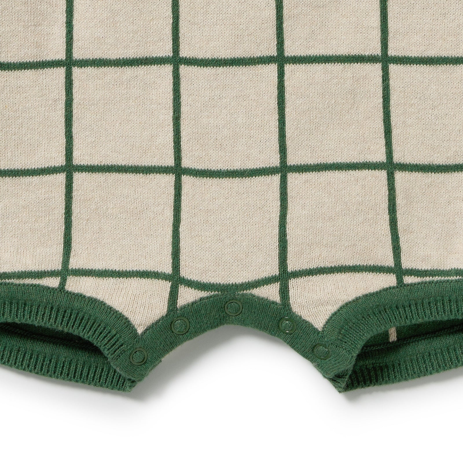 Lagoon Organic Knitted Check Growsuit
