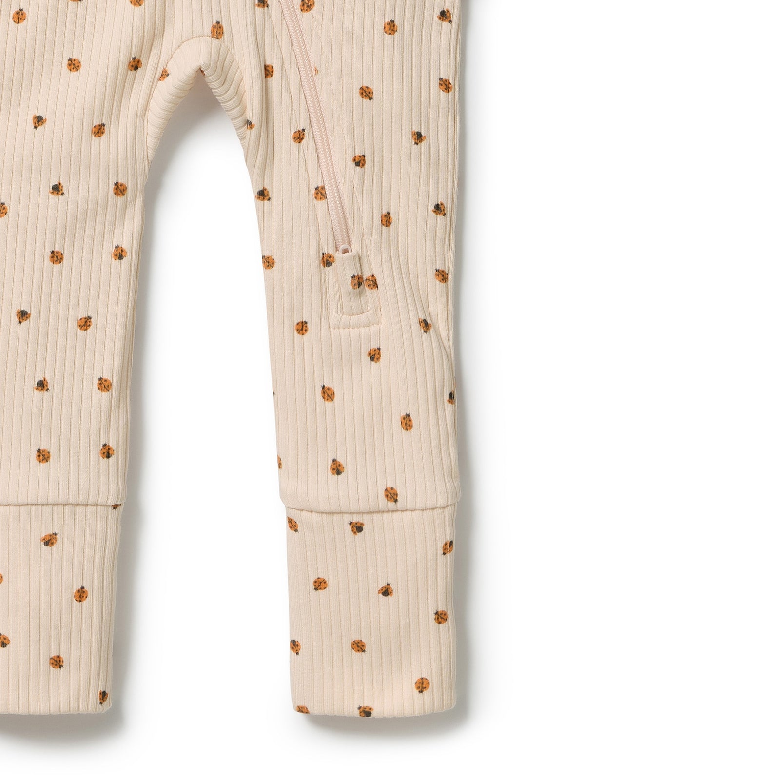Little Lady Bugs Organic Zipsuit with Feet