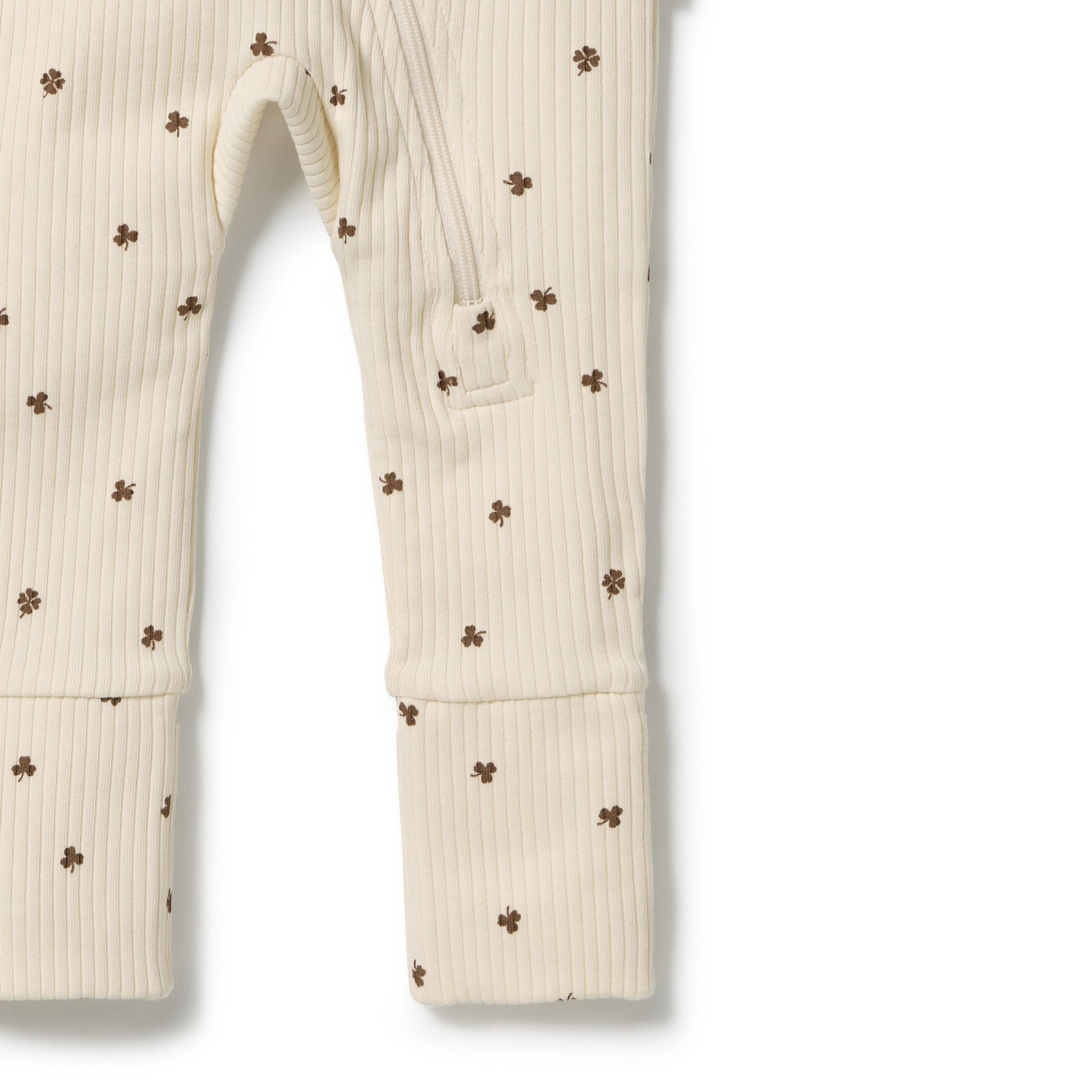 My Lucky Charm Organic Zipsuit with Feet
