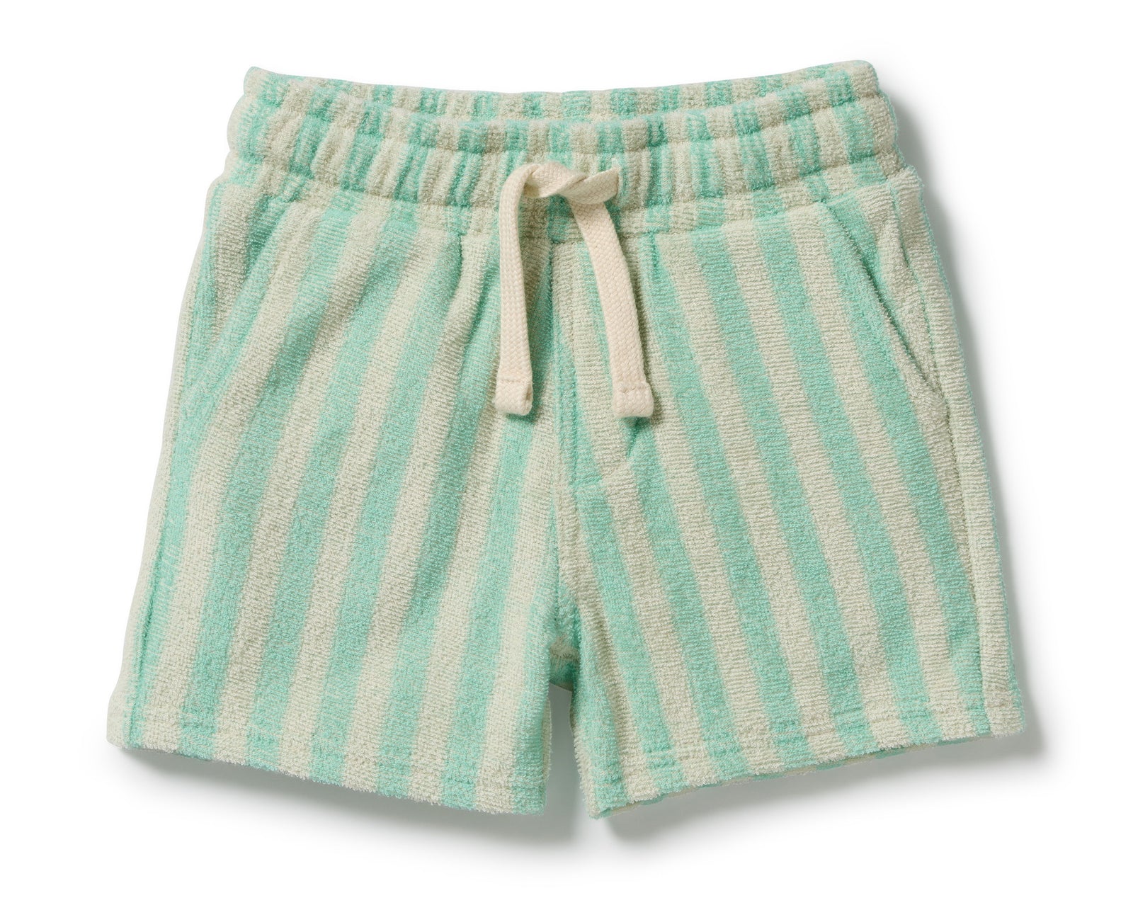 Seafoam Stripe Organic Terry Short
