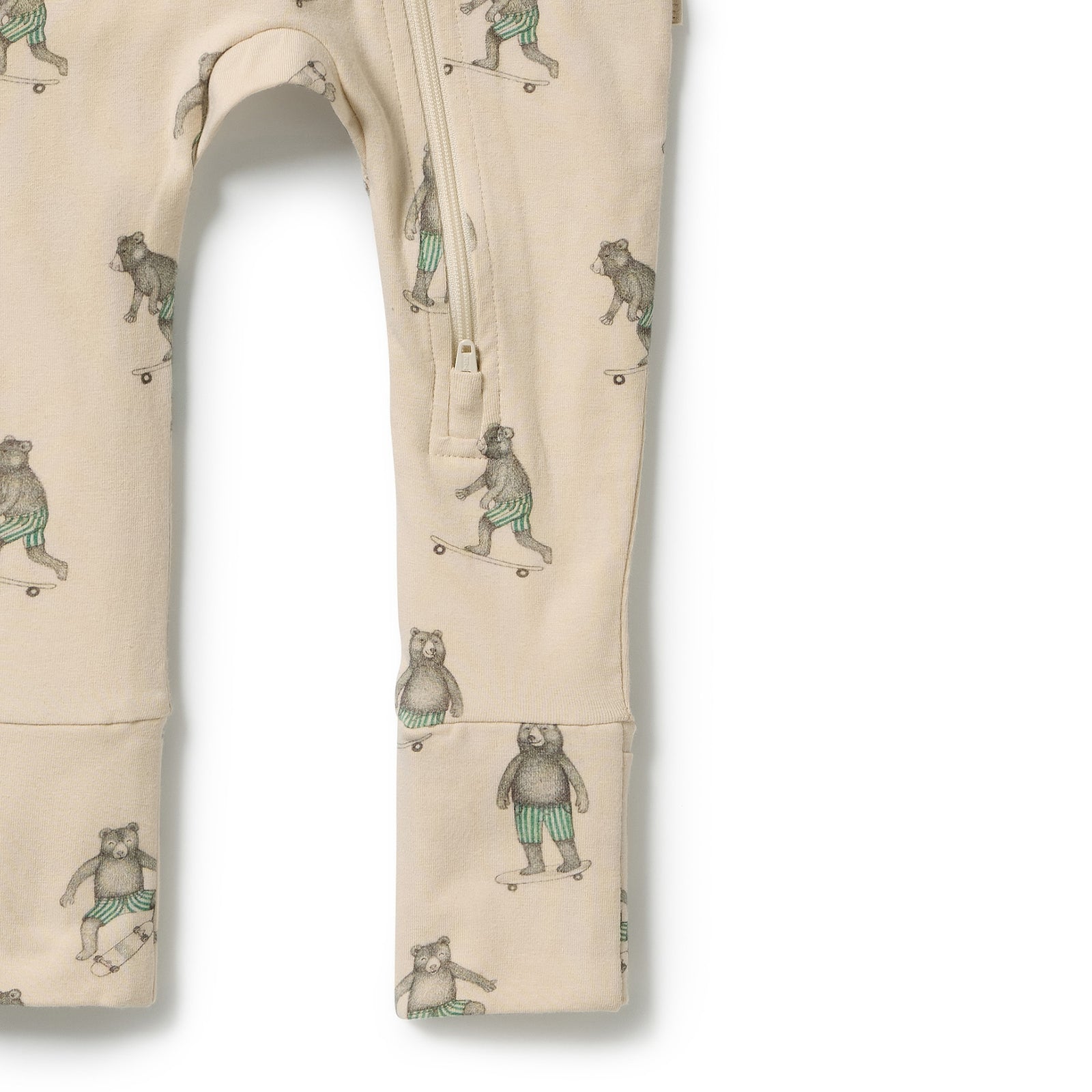 Skater Club Organic Zipsuit with Feet