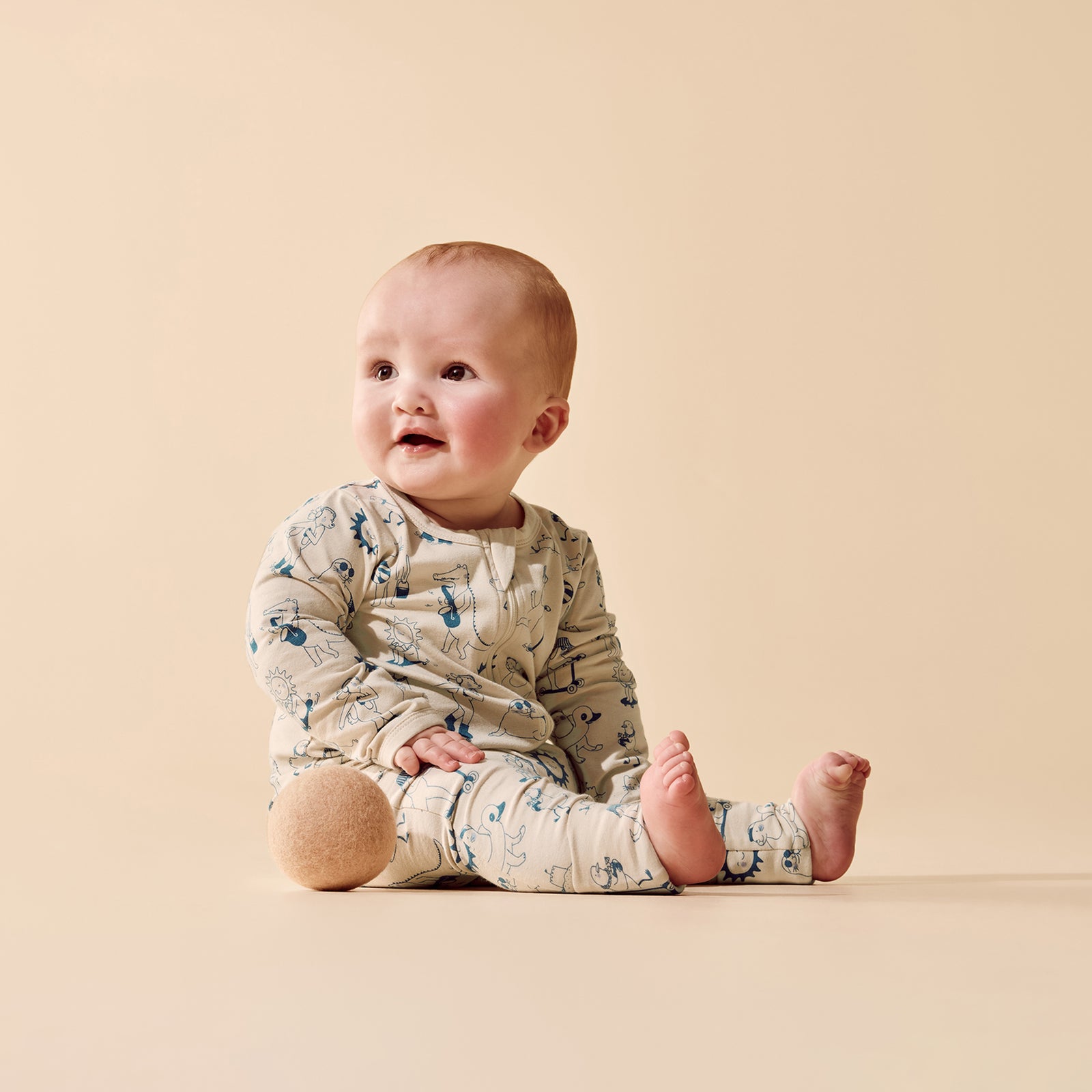 Tout est Magique Organic Zipsuit with Feet