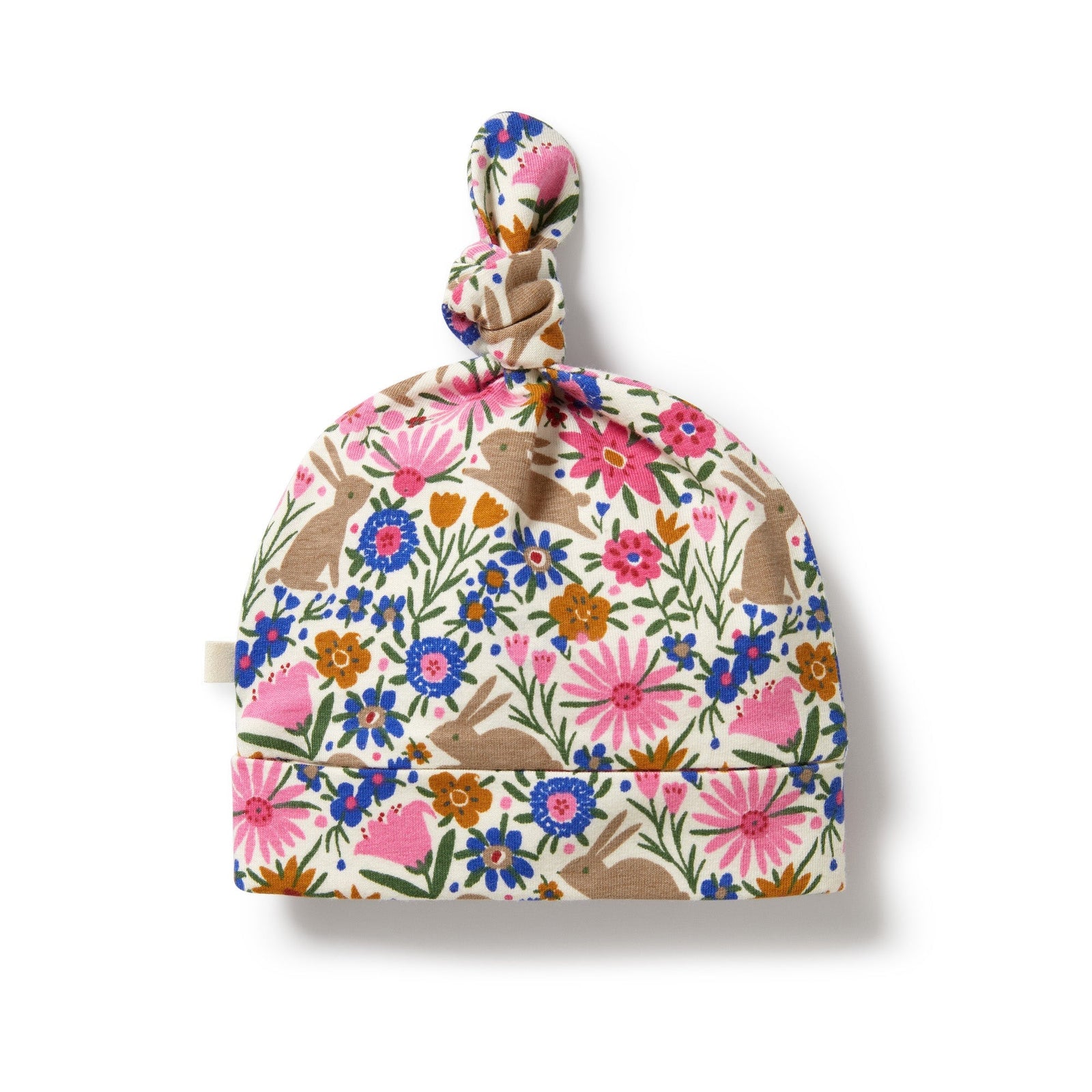 Bunny Hop Organic Knot Hat