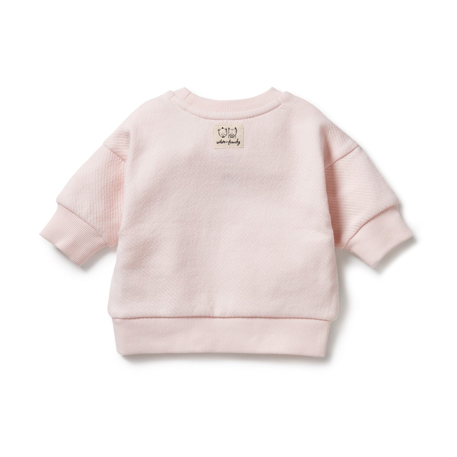 Pink Organic Quilted Sweat