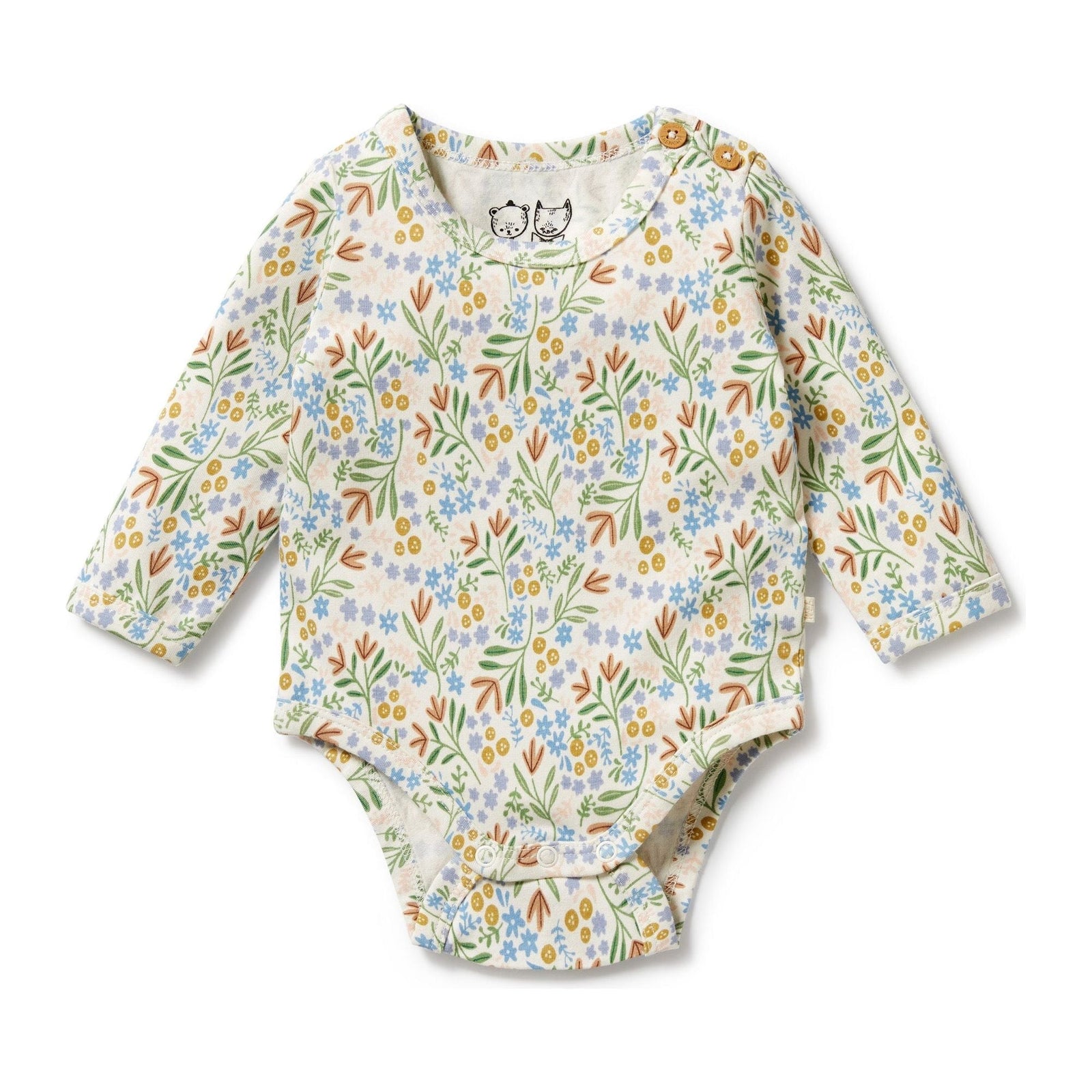 Tinker Floral Organic Bodysuit
