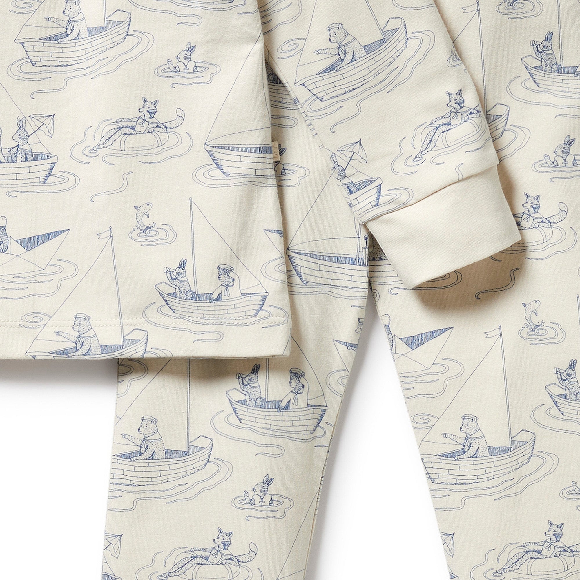 Sail Away Organic Long Sleevedd Pyjamas