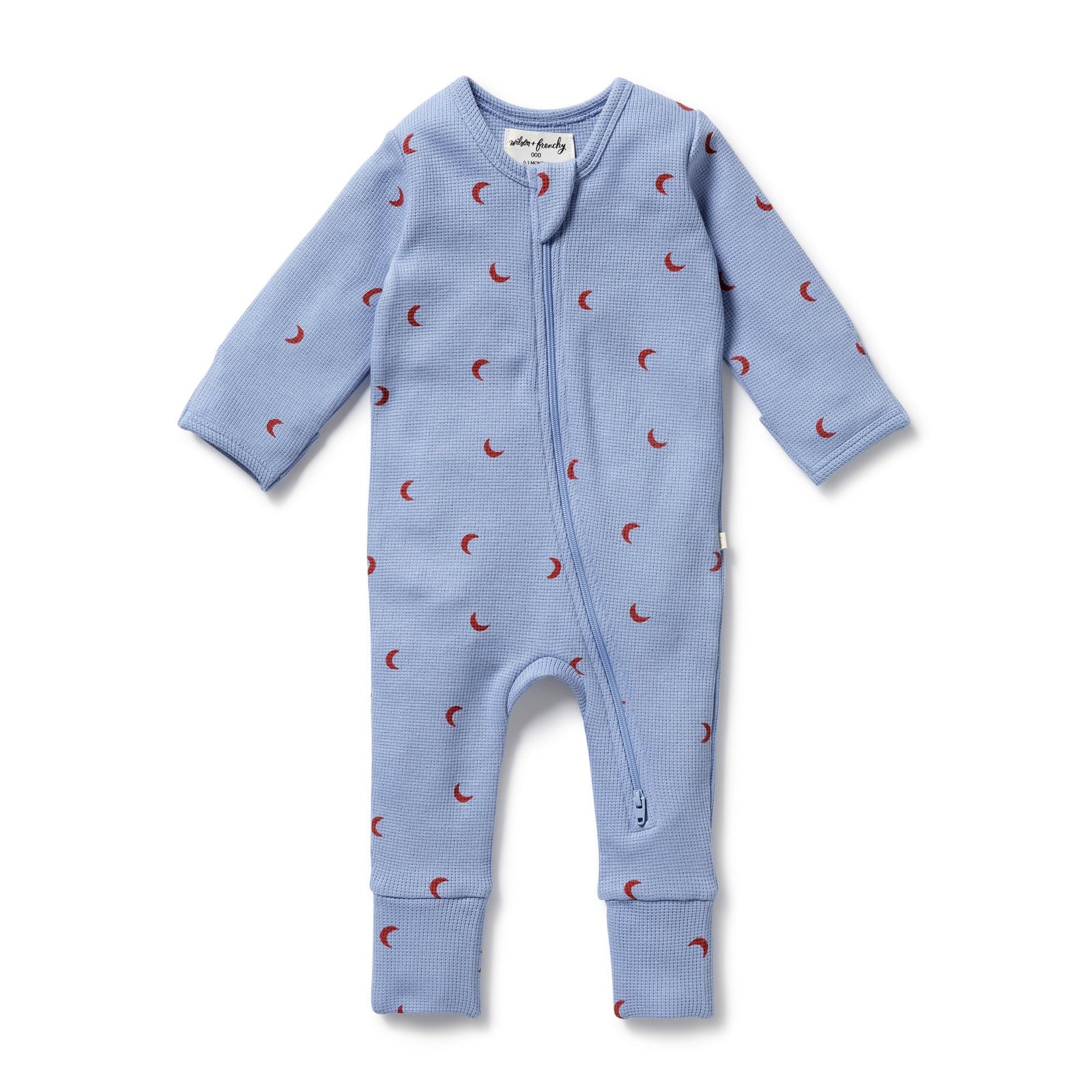 Hey Moon Organic Waffle Zipsuit