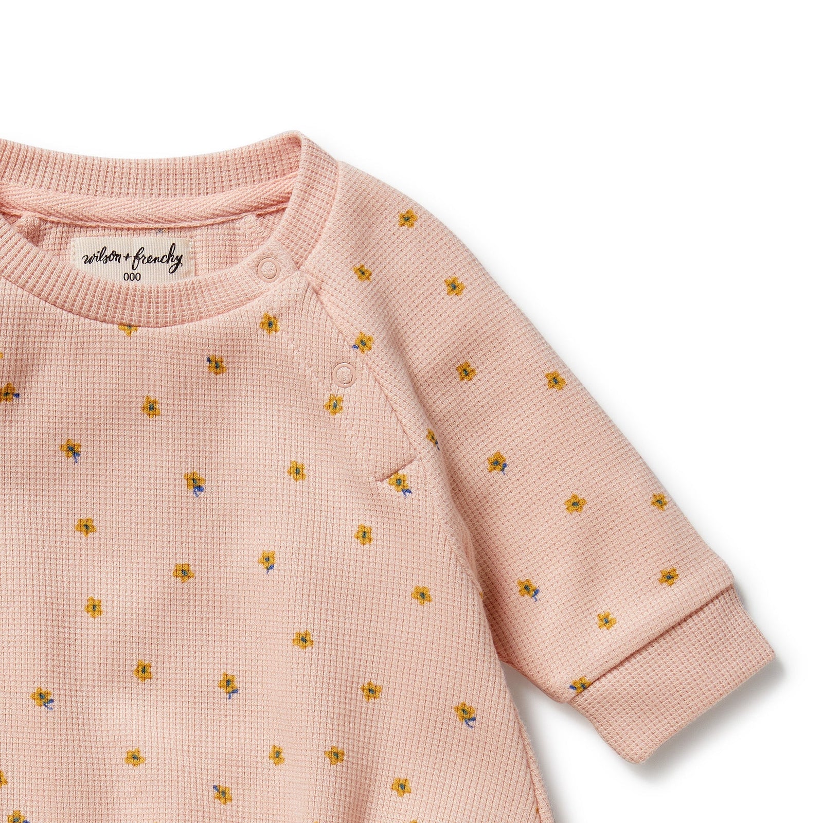 Little Fleur Organic Waffle Bodysuit