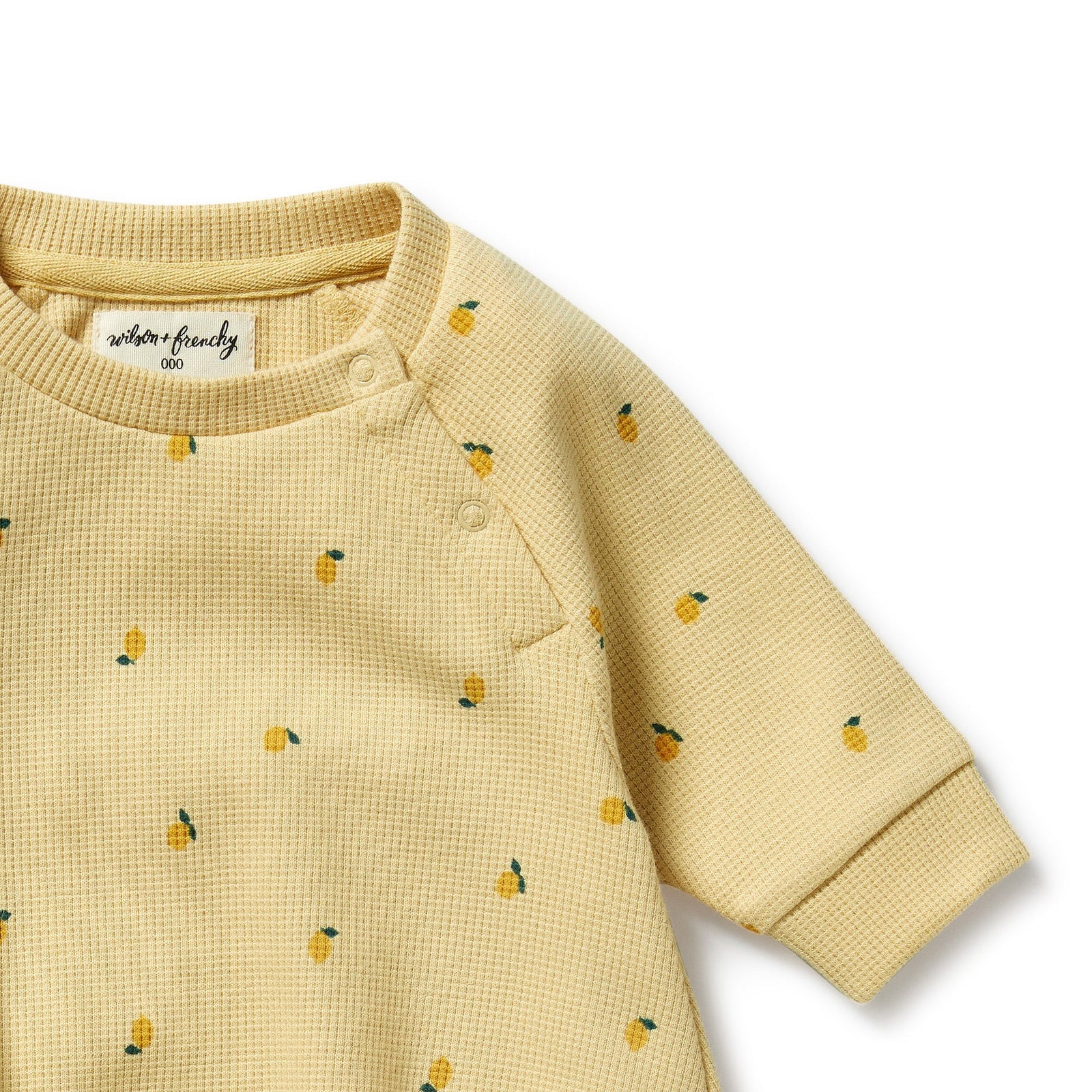 Little Lemon Organic Waffle Bodysuit