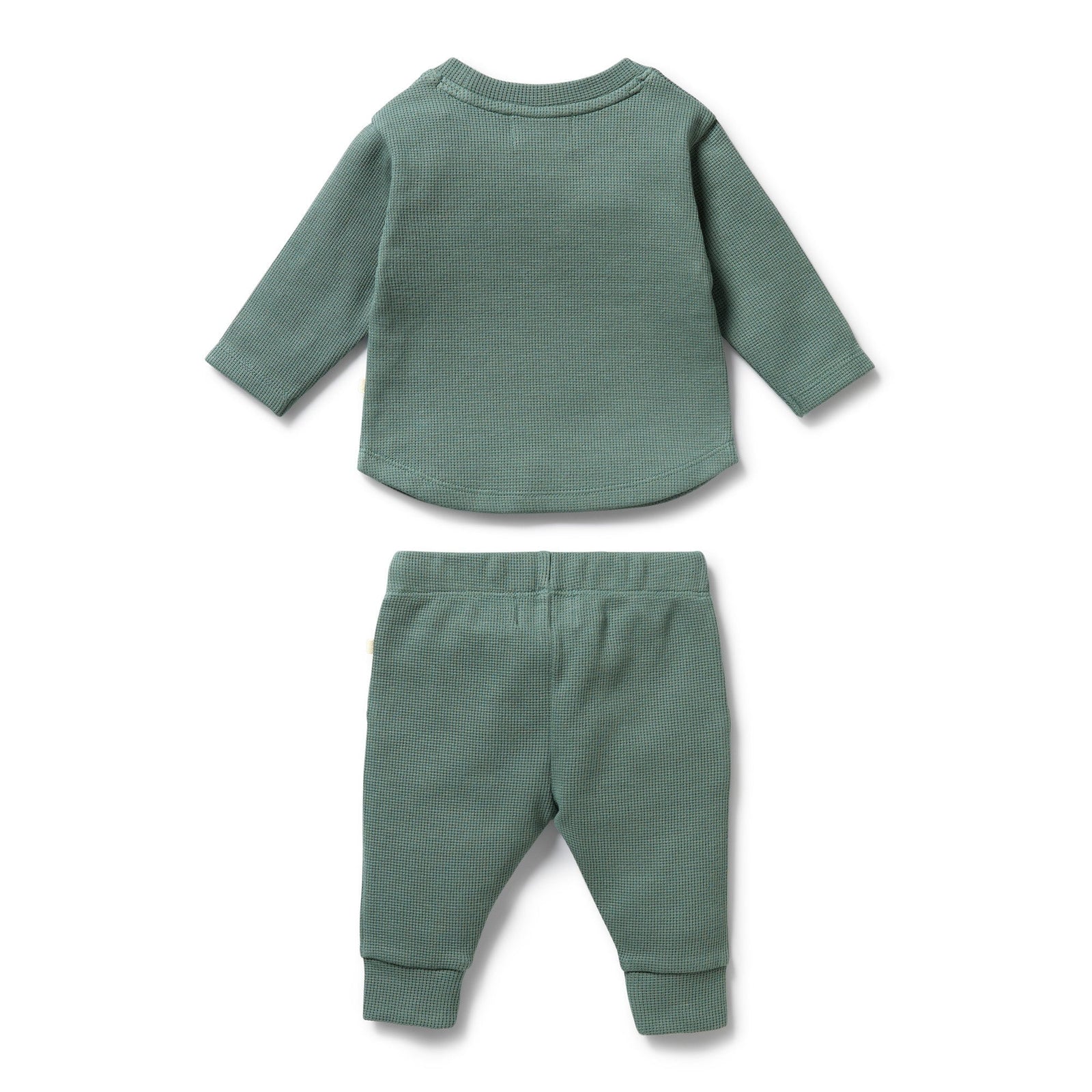 Pine Green Organic Waffle Set