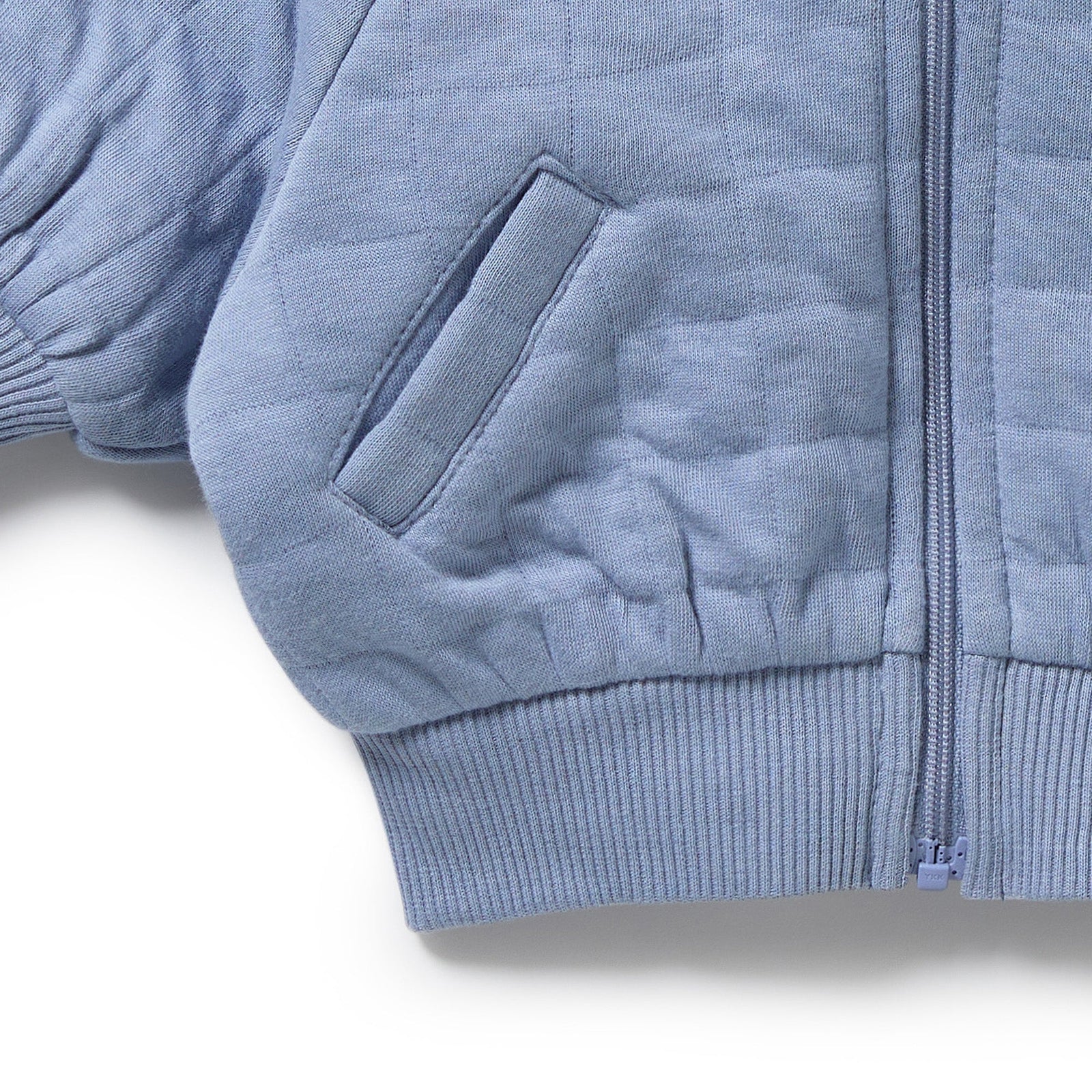 Sky Blue Organic Quilted Jacket