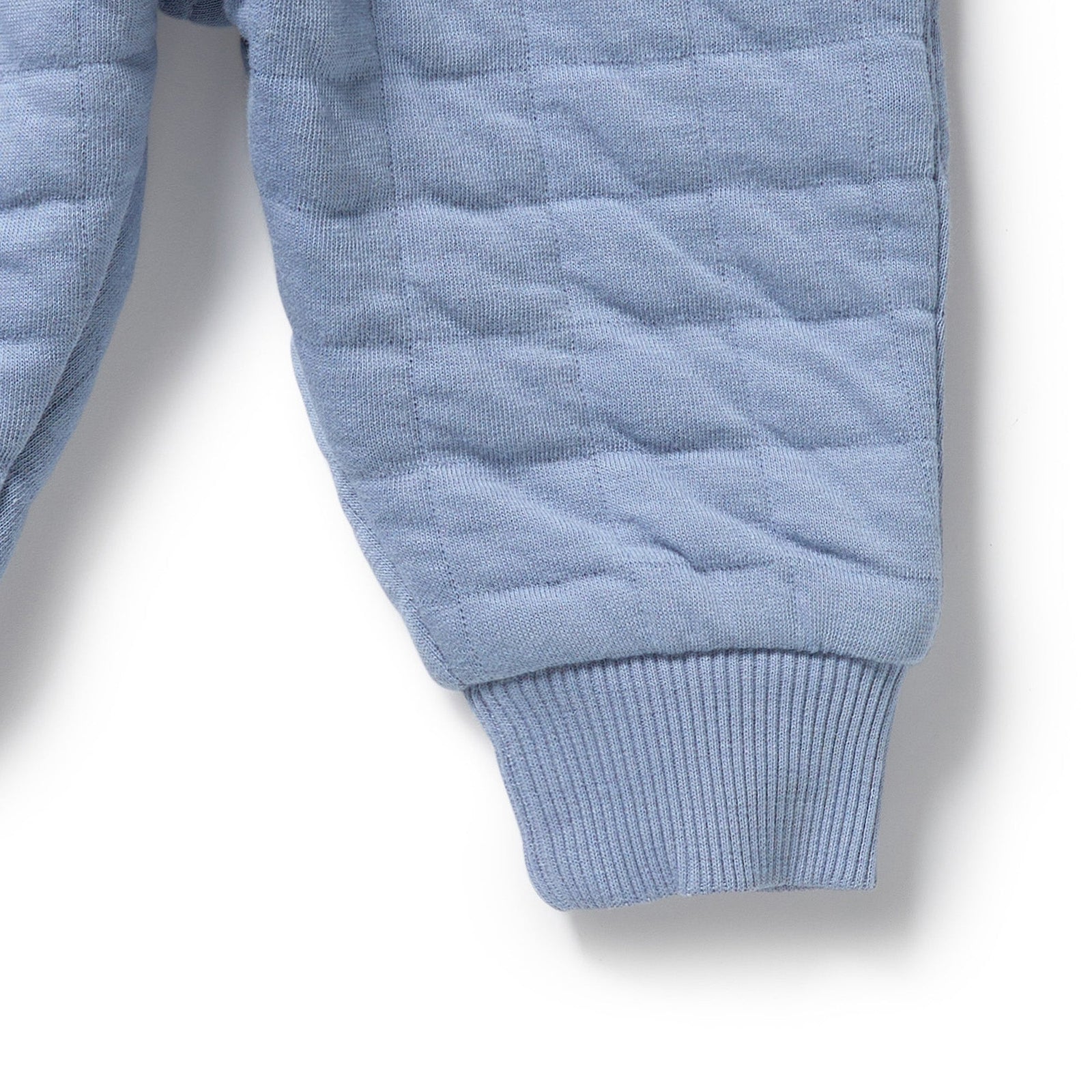 Sky Blue Organic Quilted Sweat Pant