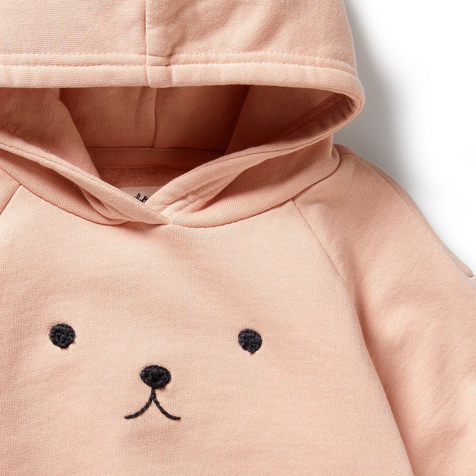 Blush Pink Organic Terry Hooded Sweat
