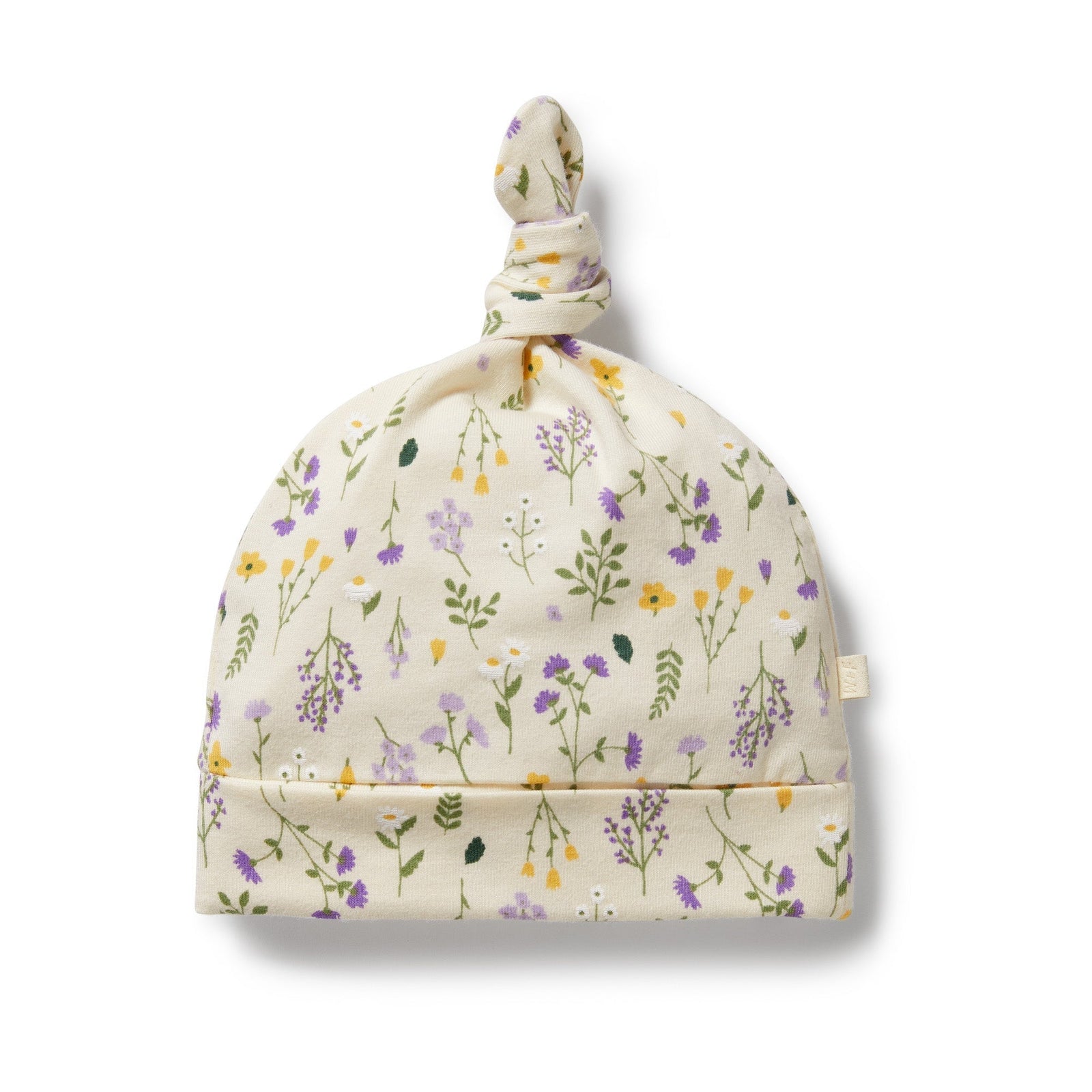 Bella Floral Organic Knot Hat
