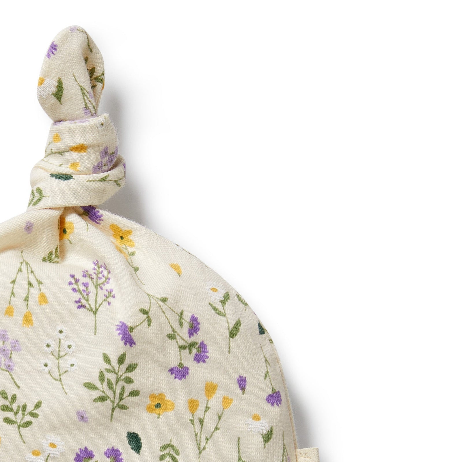 Bella Floral Organic Knot Hat