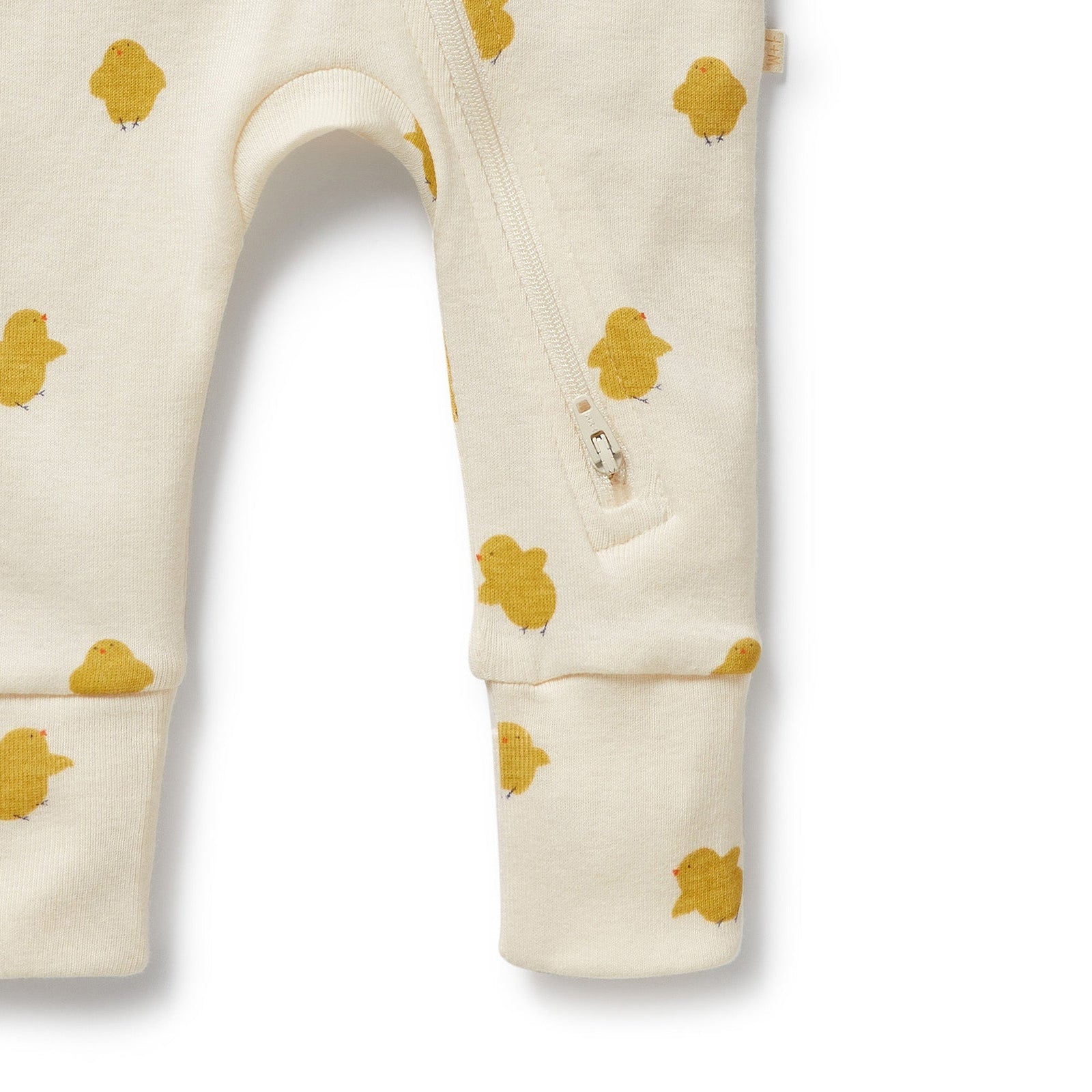 Little Chick Organic Zipsuit With Feet