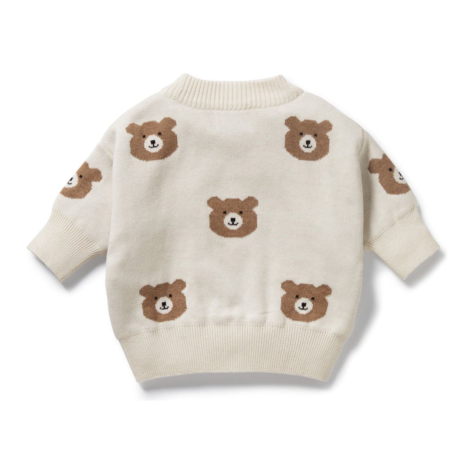 Beary Cute Organic Knitted Jacquard Jumper