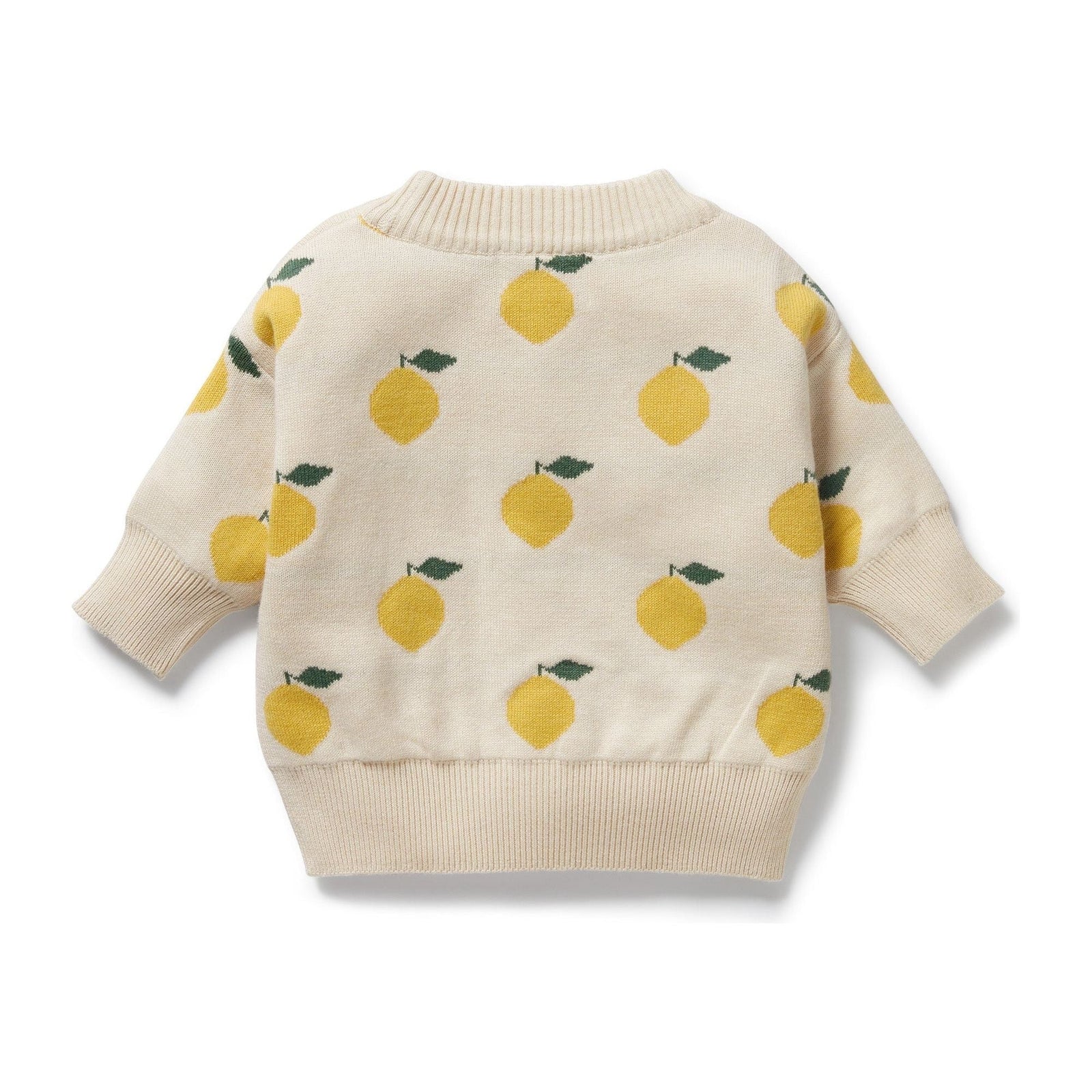 Lemony Organic Knitted Jacquard Jumper