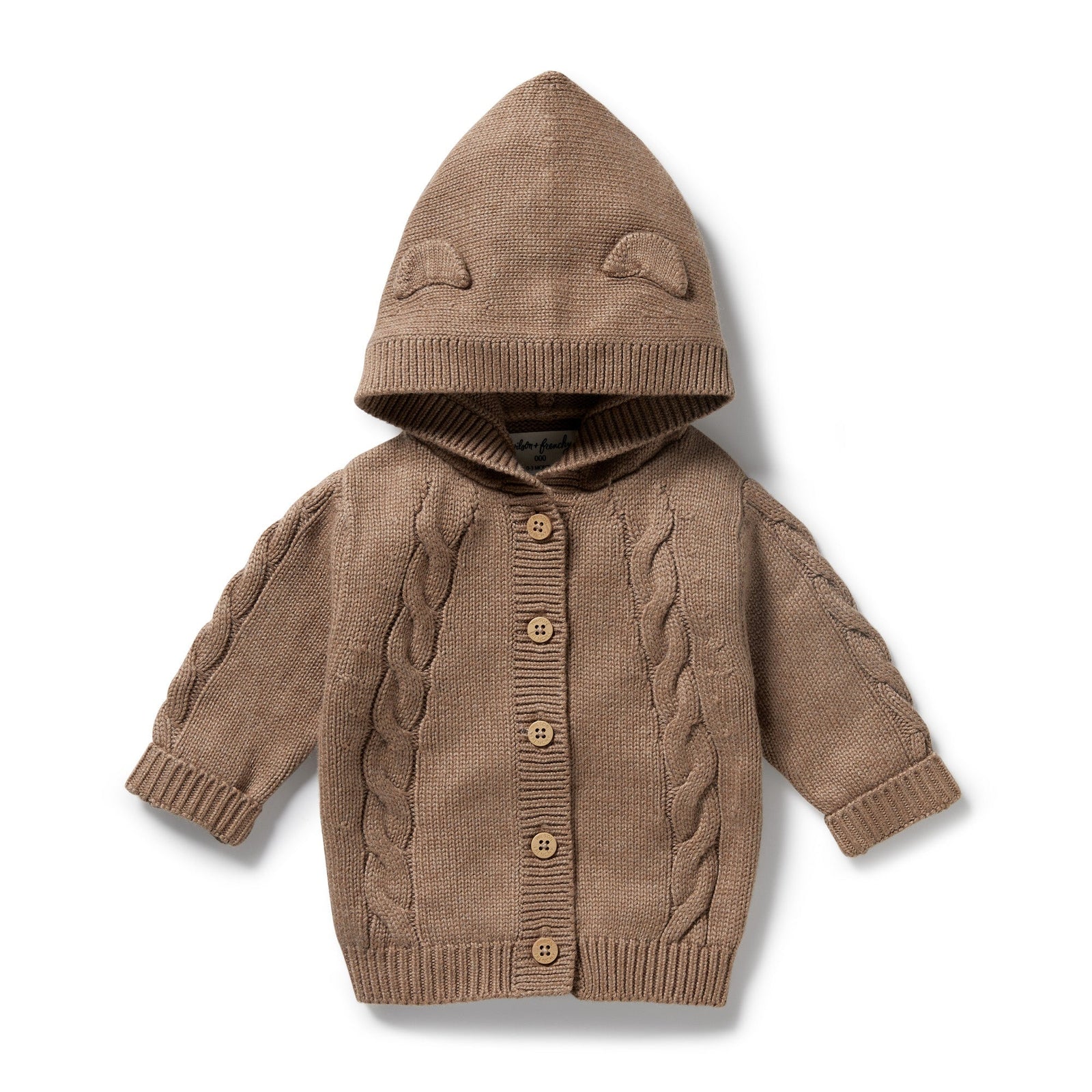 Coco Speckle Organic Knitted Cable Jacket