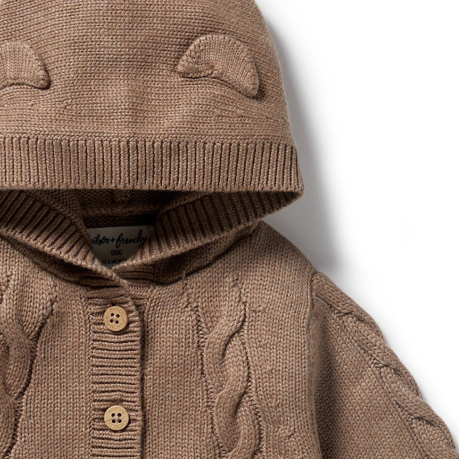 Coco Speckle Organic Knitted Cable Jacket