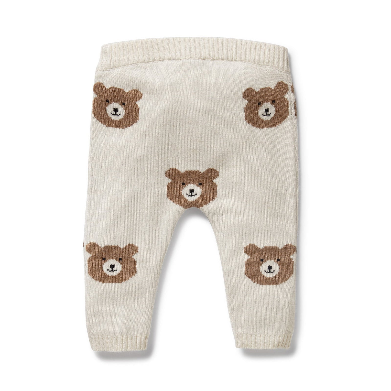 Beary Cute Organic Knitted Jacquard Legging