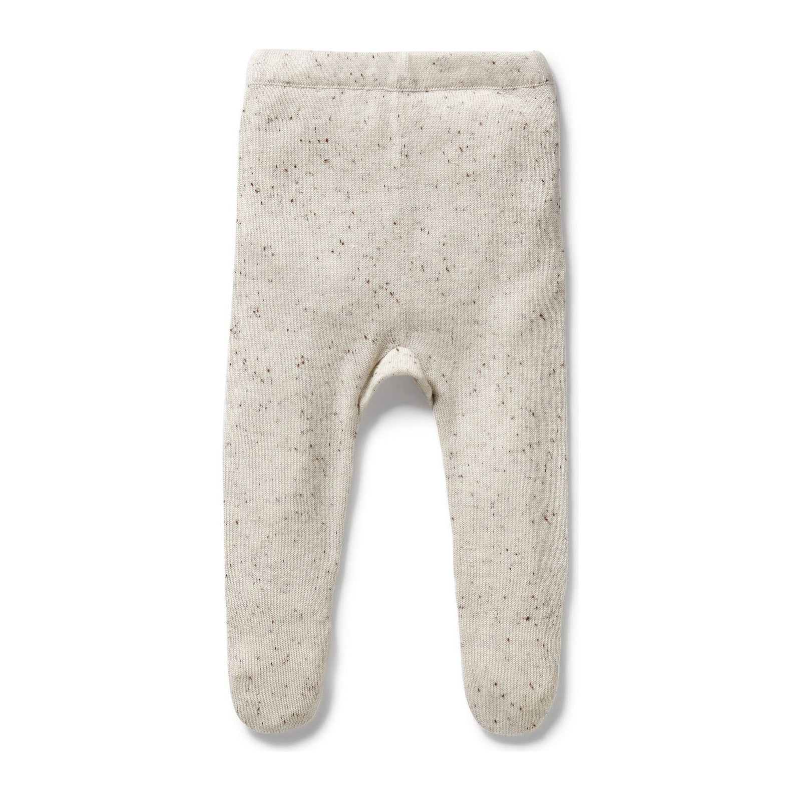 Cookie and Cream Organic Knitted Legging with Feet