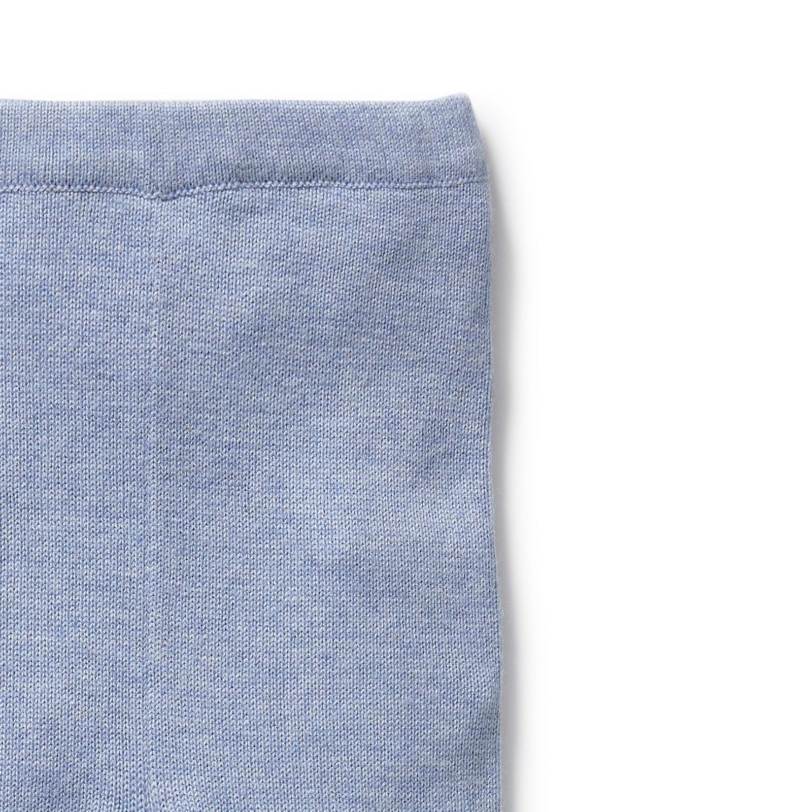 Blue Speckle Organic Knitted Legging with Feet