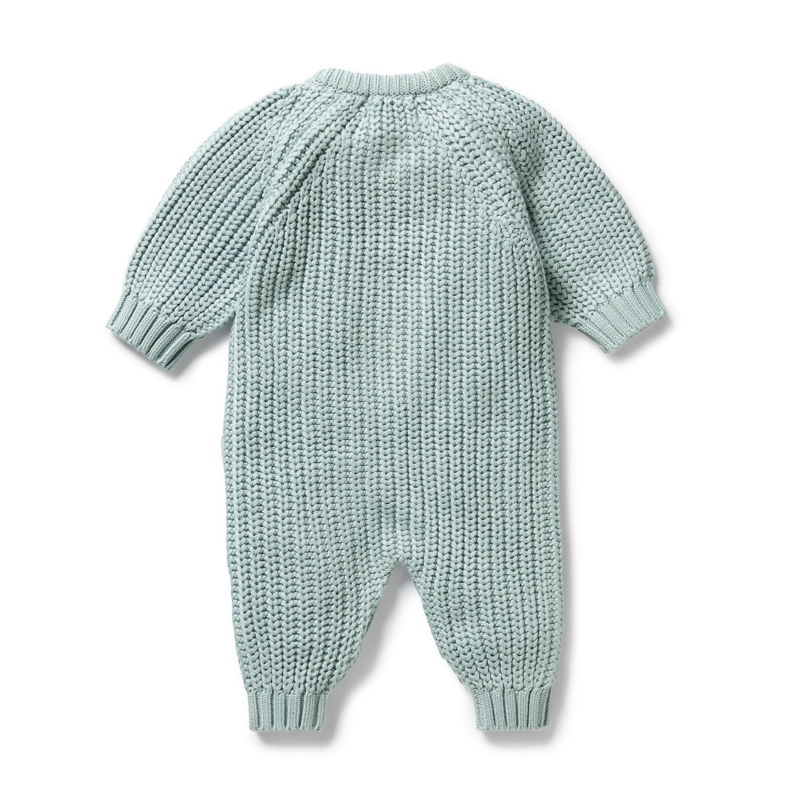 Duck Egg Organic Knitted Growsuit