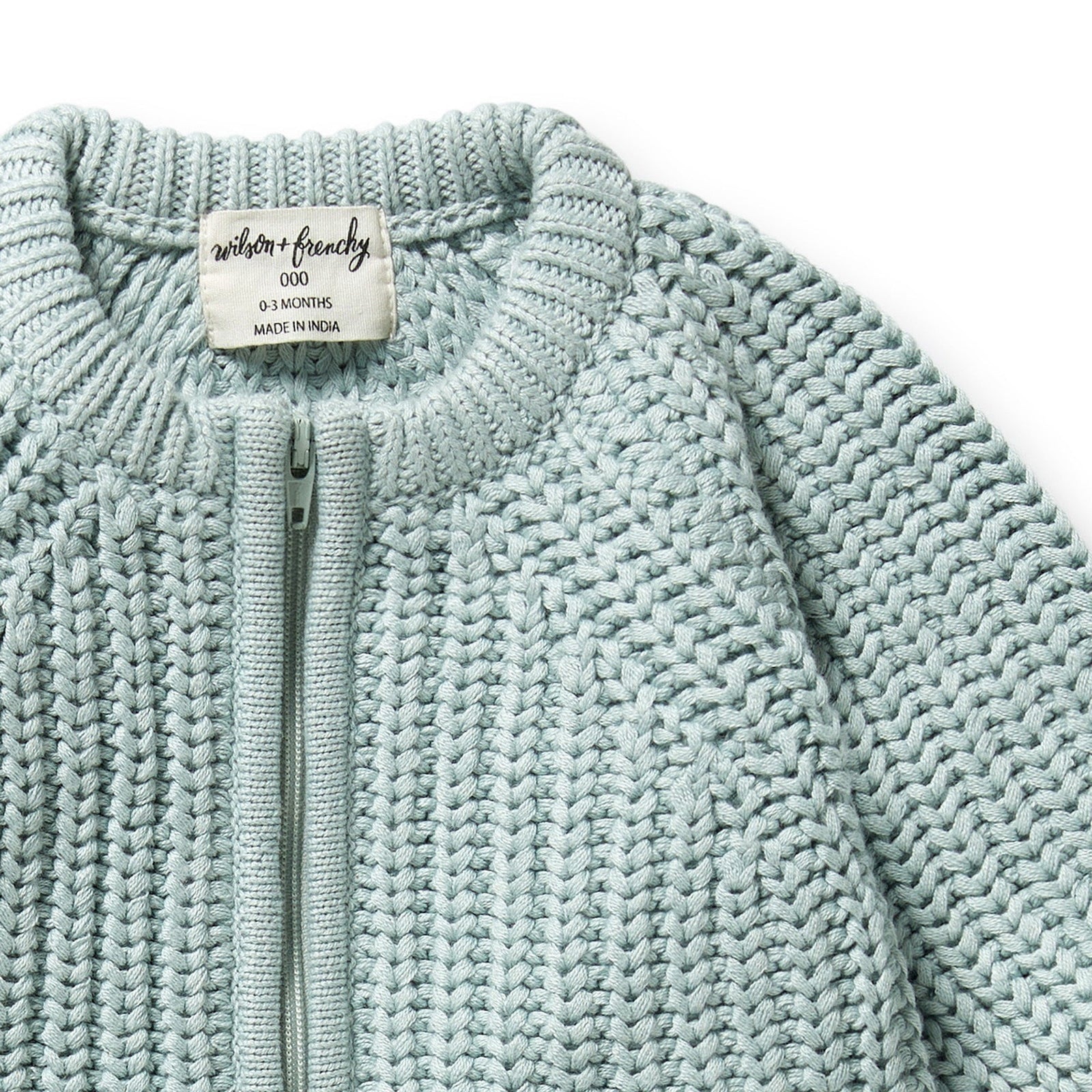 Duck Egg Organic Knitted Growsuit