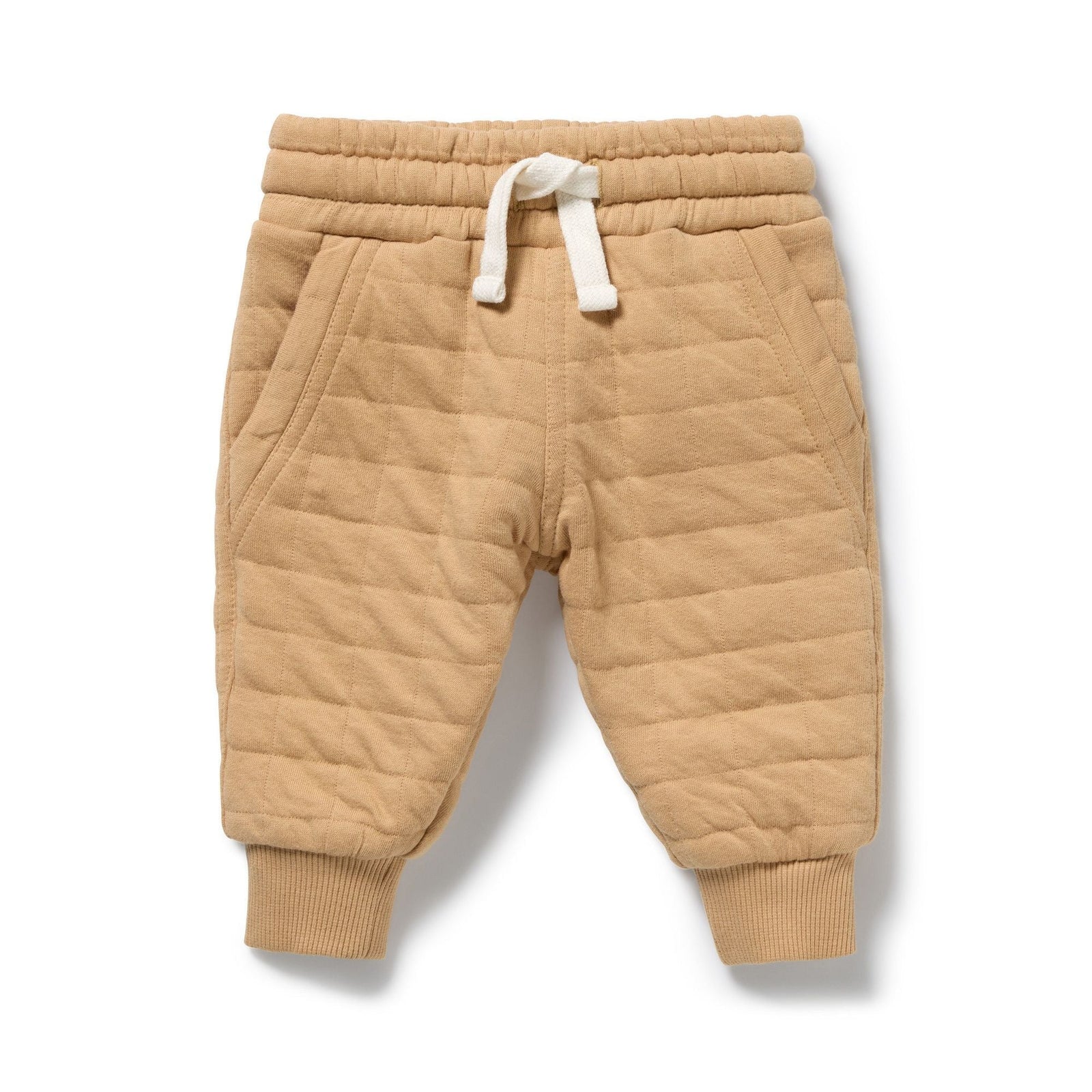 Honey Fawn Organic Quilted Sweat Pant