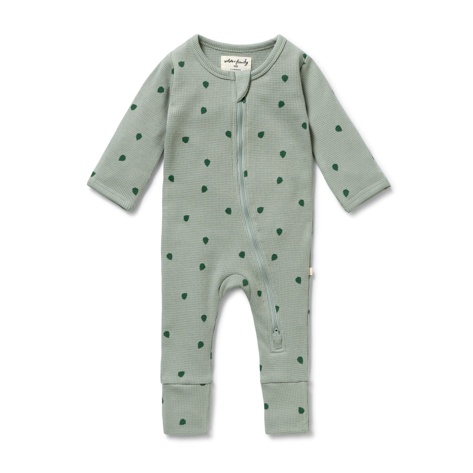 Tumbletwig Organic Waffle Zipsuit
