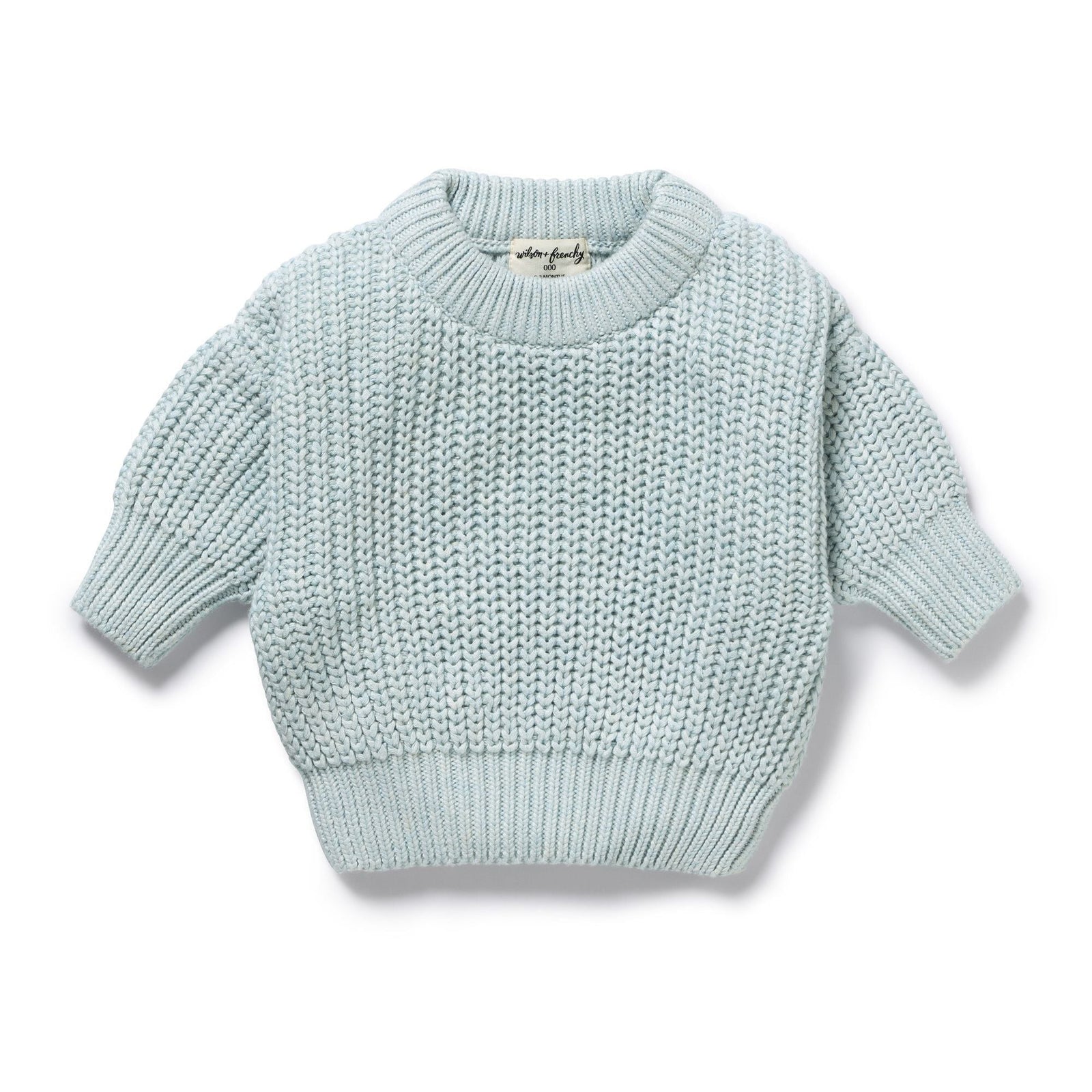 Cloud Blue Organic Knitted Jumper