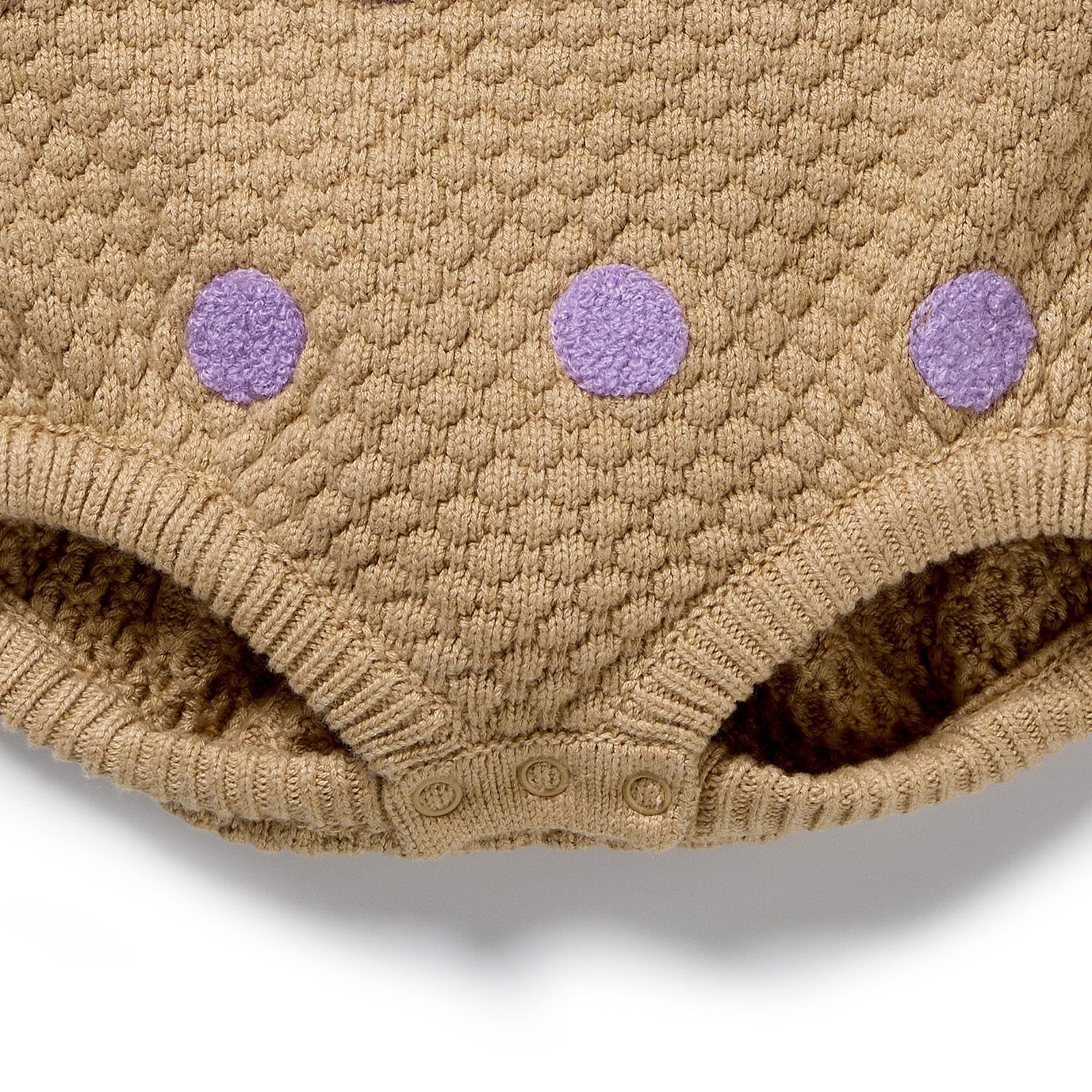 Oat & Mulberry Organic Knitted Bauble Bodysuit