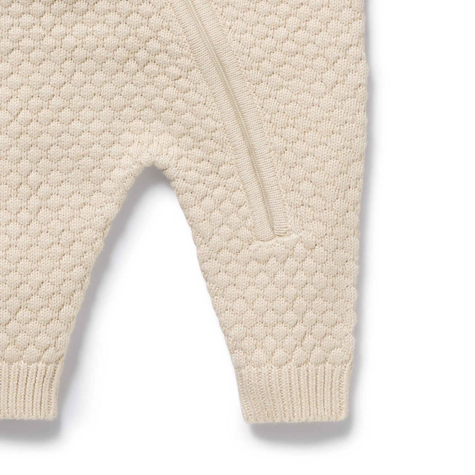 Cream Organic Knitted Bauble Growsuit