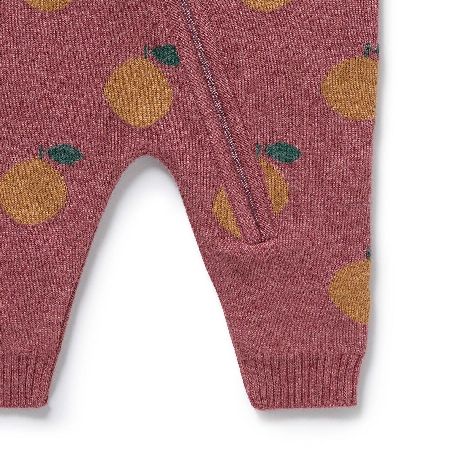 Clementine Organic Knitted Jacquard Growsuit